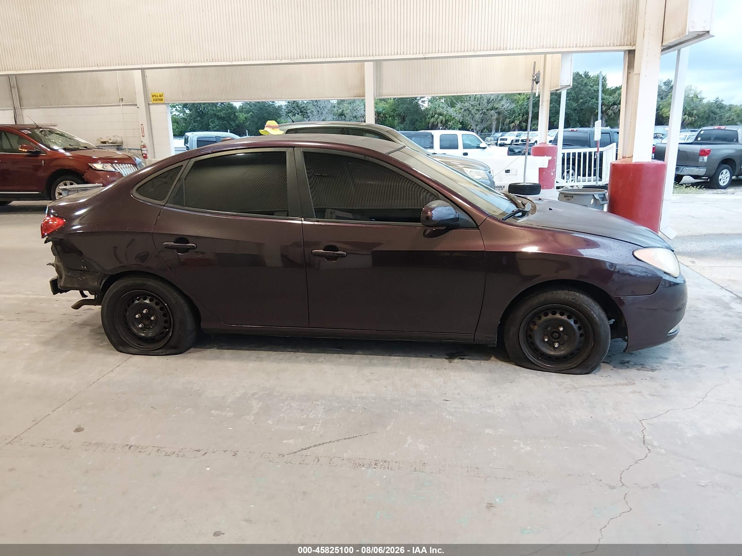 2008 Hyundai Elantra Gls/se Burgundy vin: KMHDU46D68U543344