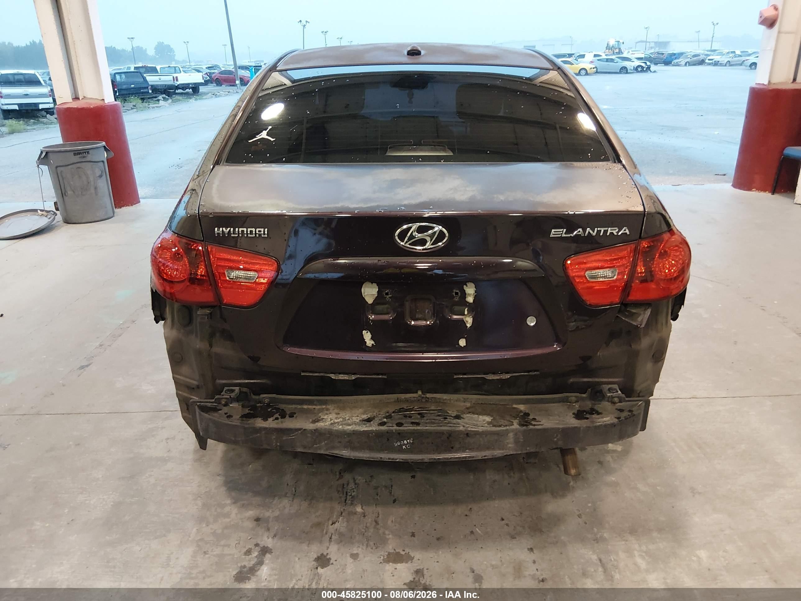2008 Hyundai Elantra Gls/se Burgundy vin: KMHDU46D68U543344