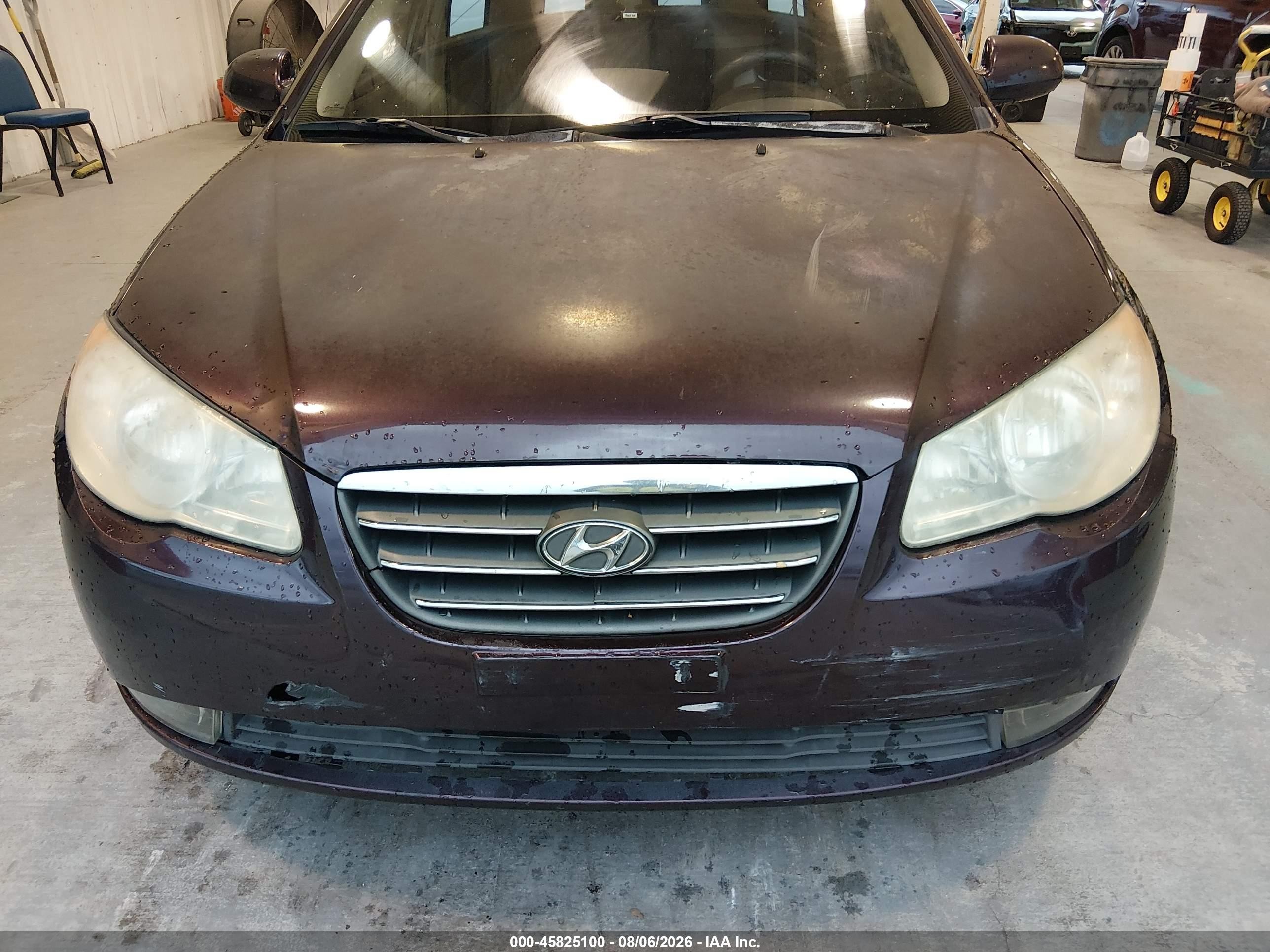 2008 Hyundai Elantra Gls/se Burgundy vin: KMHDU46D68U543344