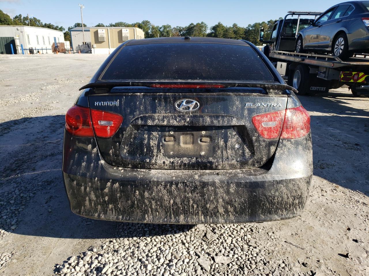 2008 Hyundai Elantra Gls Black vin: KMHDU46D68U555154