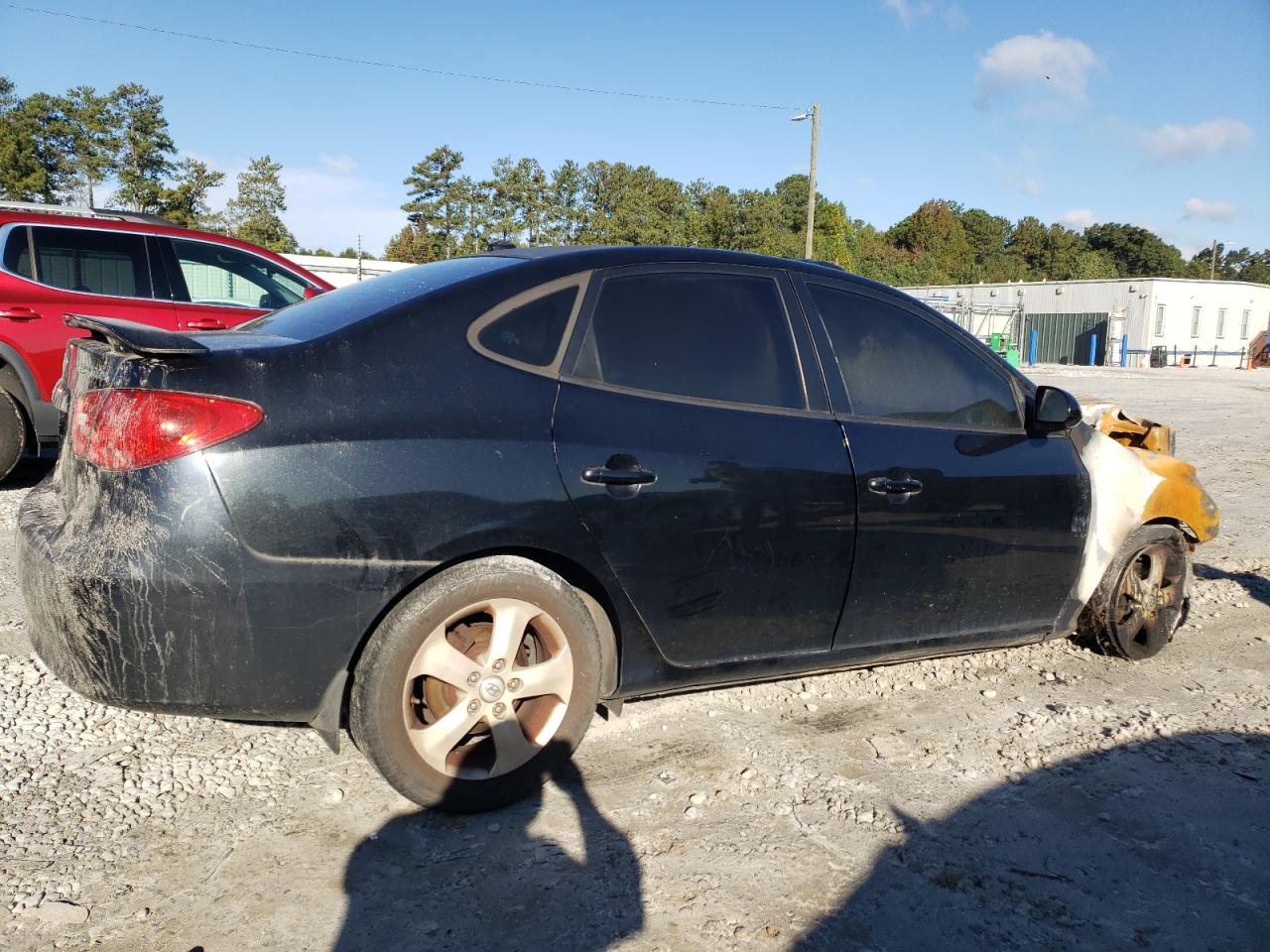 2008 Hyundai Elantra Gls Black vin: KMHDU46D68U555154