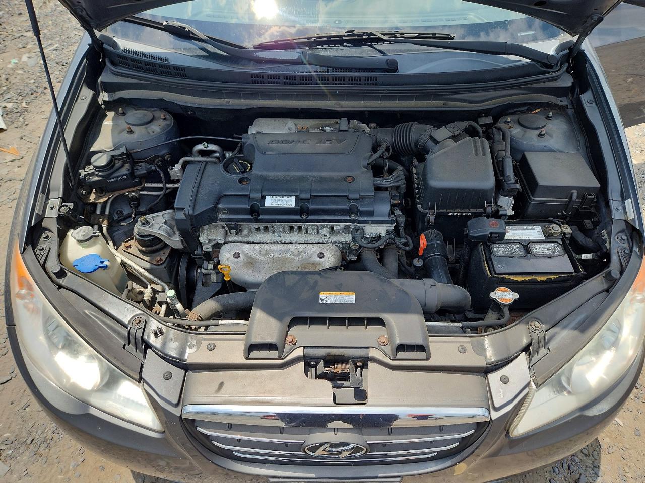 2008 Hyundai Elantra Gls Gray vin: KMHDU46D68U555543
