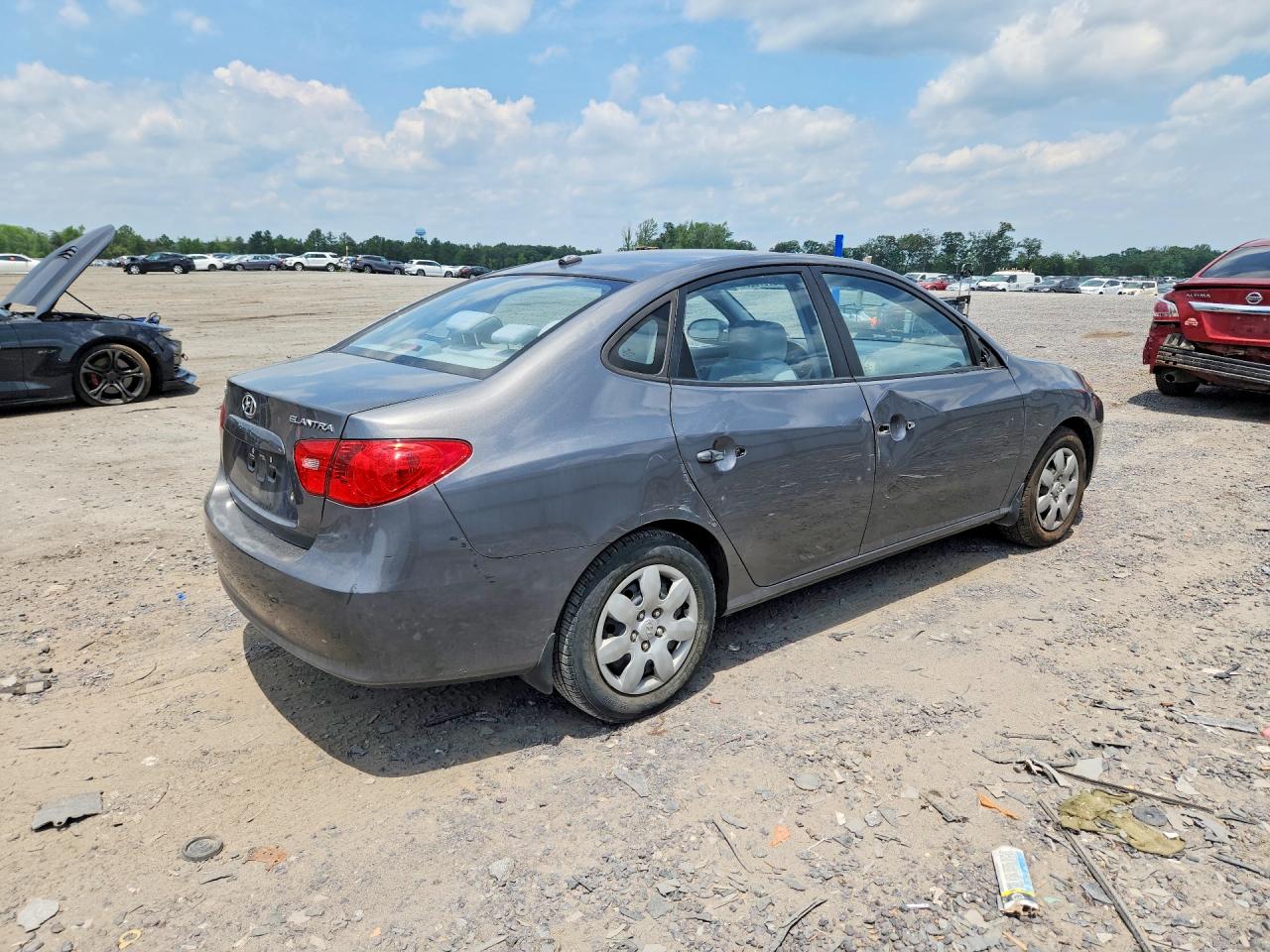 2008 Hyundai Elantra Gls Gray vin: KMHDU46D68U555543