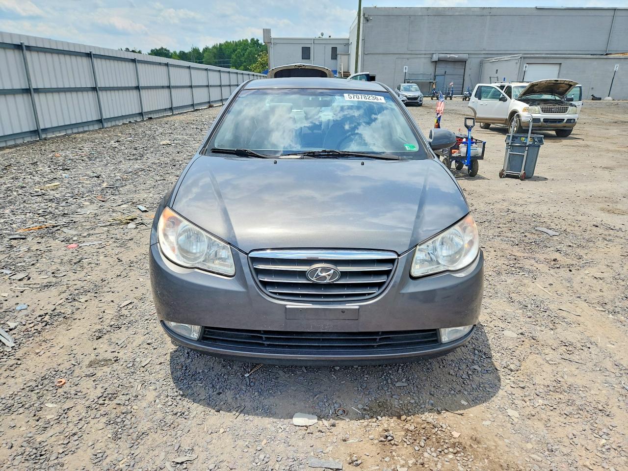 2008 Hyundai Elantra Gls Gray vin: KMHDU46D68U555543