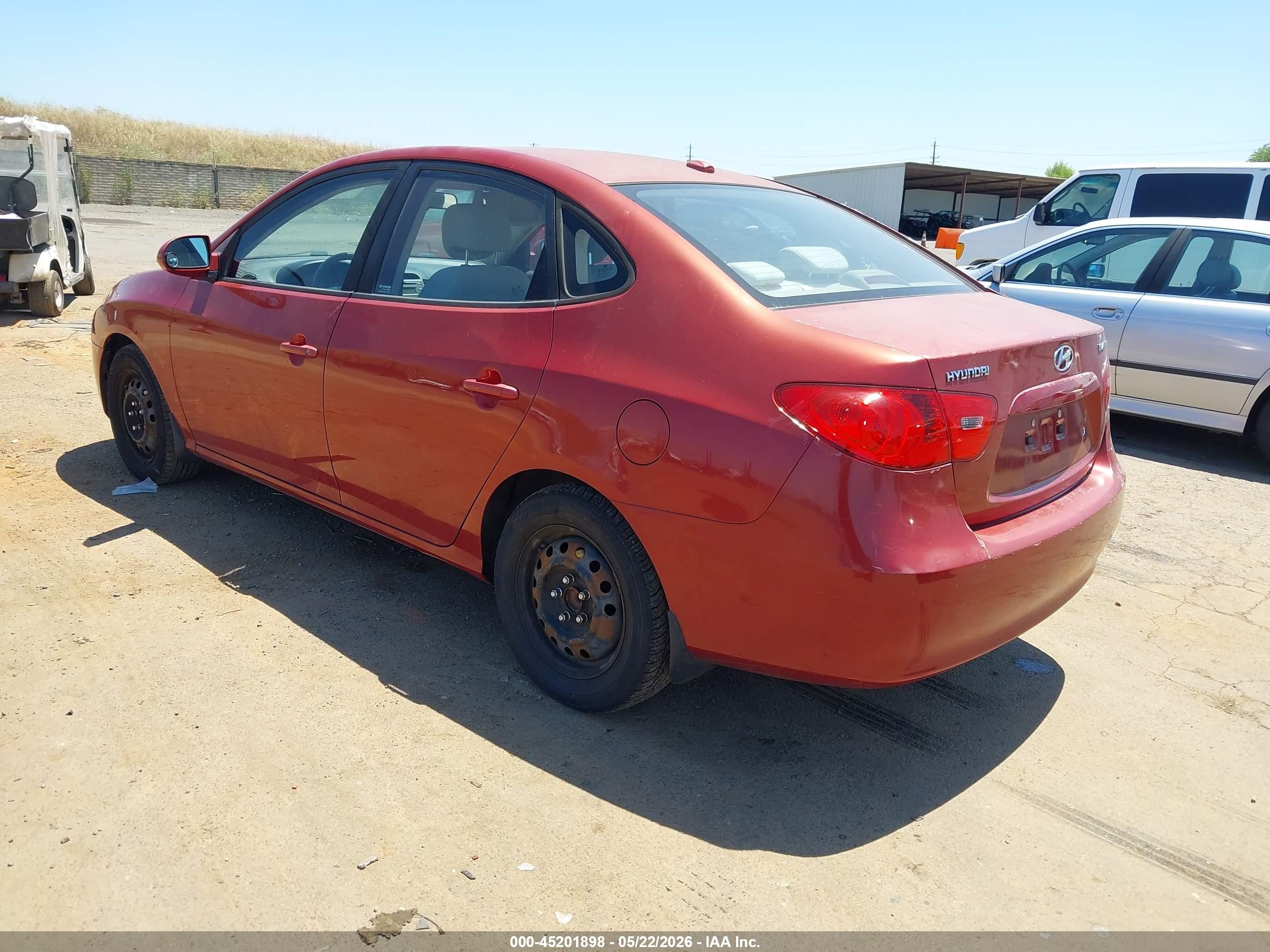 2008 Hyundai Elantra Gls/se Red vin: KMHDU46D68U575694
