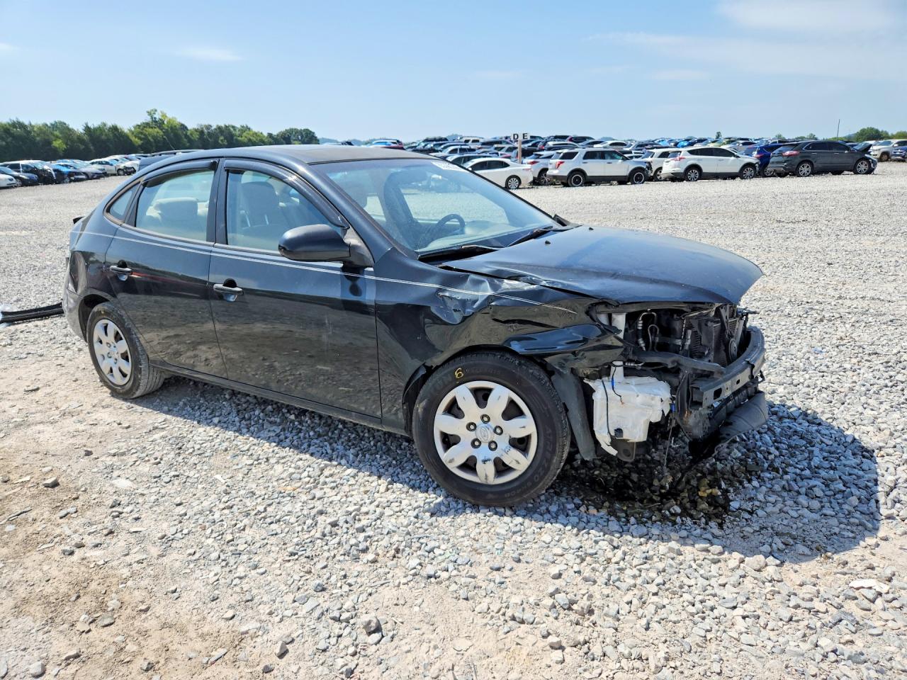 2009 Hyundai Elantra Gls Black vin: KMHDU46D69U598622