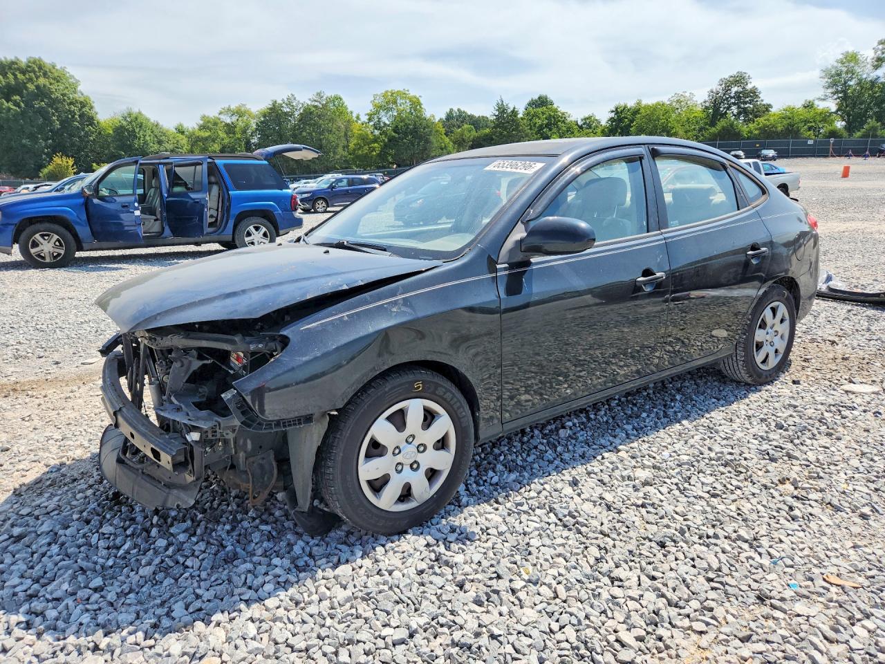 2009 Hyundai Elantra Gls Черный vin: KMHDU46D69U598622