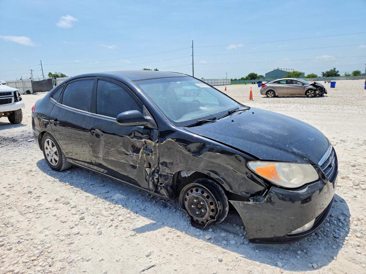 2009 Hyundai Elantra Gls Black vin: KMHDU46D69U615077