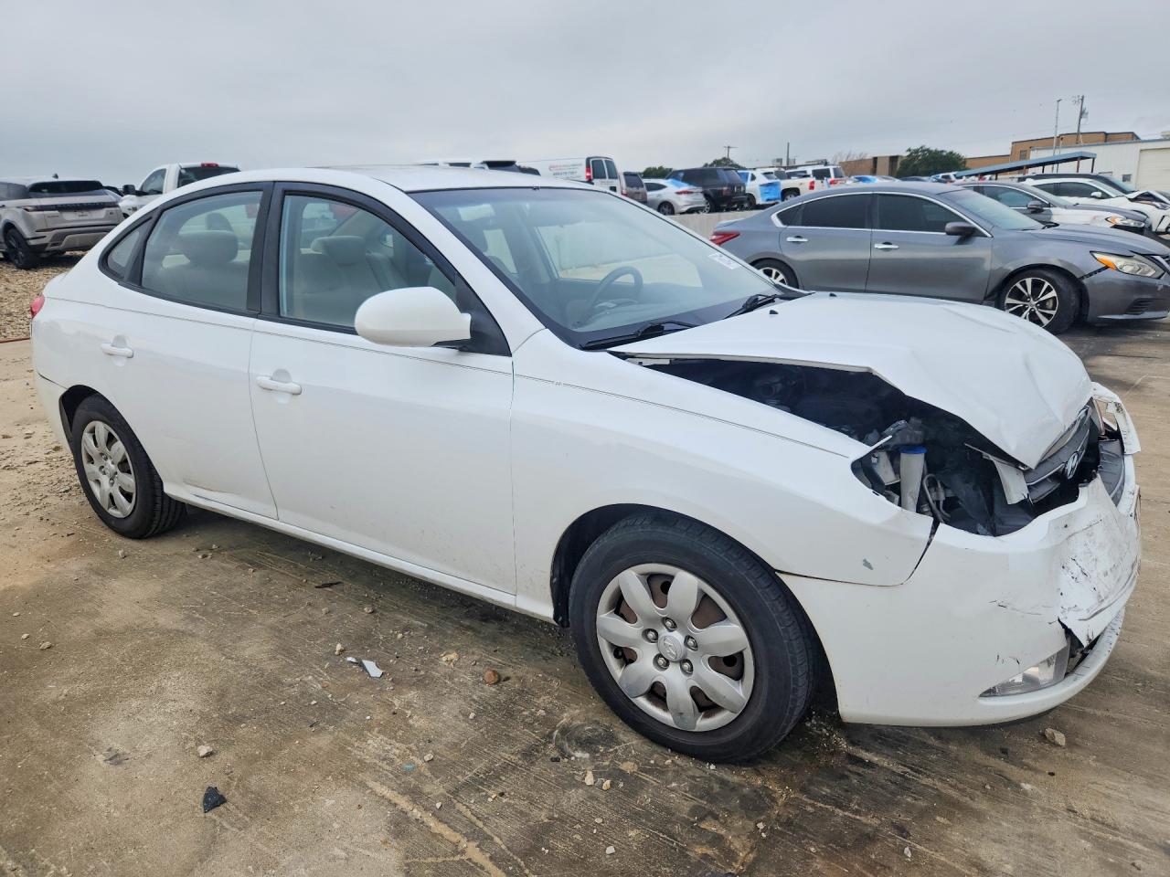 2009 Hyundai Elantra Gls White vin: KMHDU46D69U632090