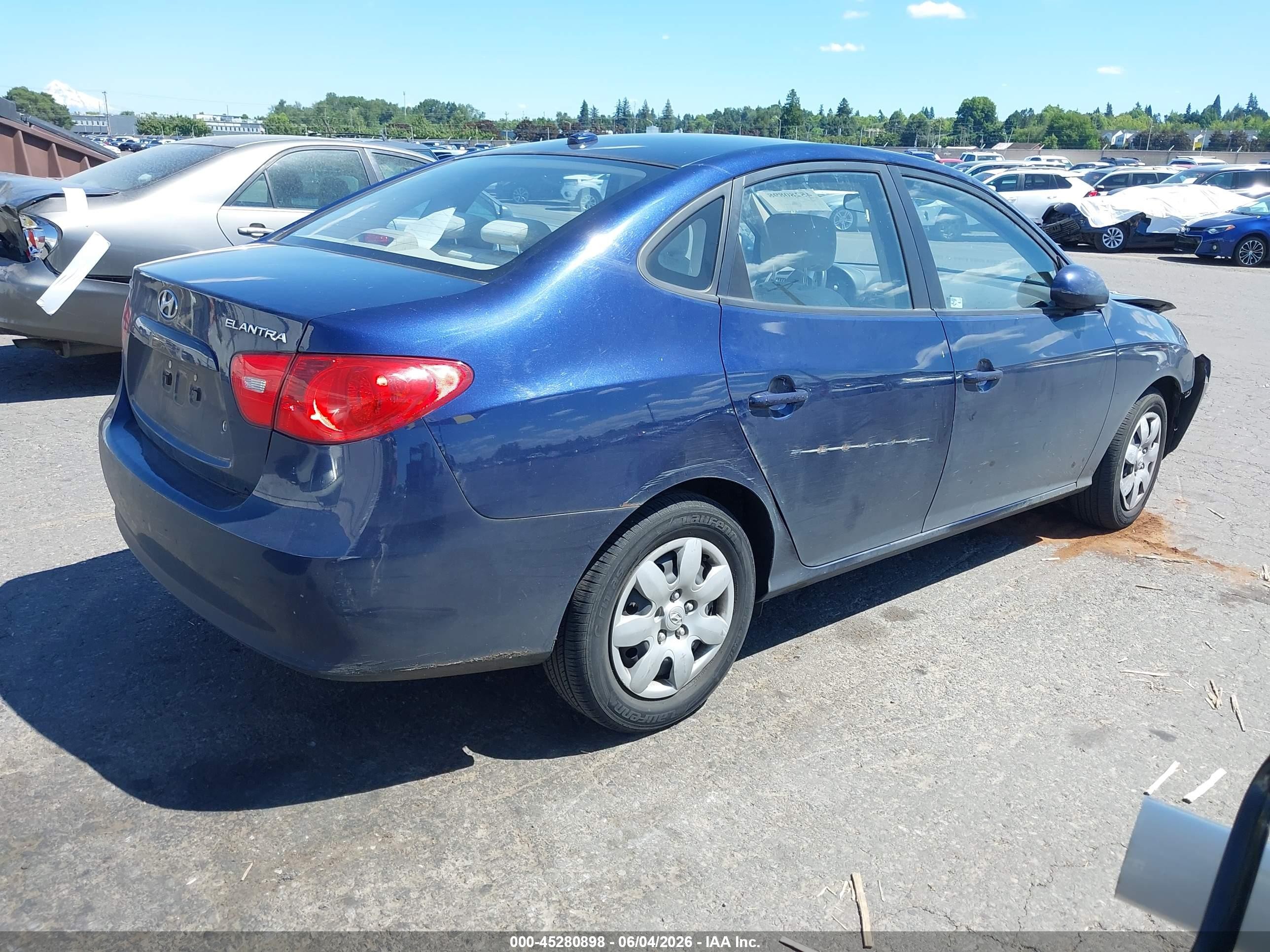 2009 Hyundai Elantra Gls Blue vin: KMHDU46D69U634101