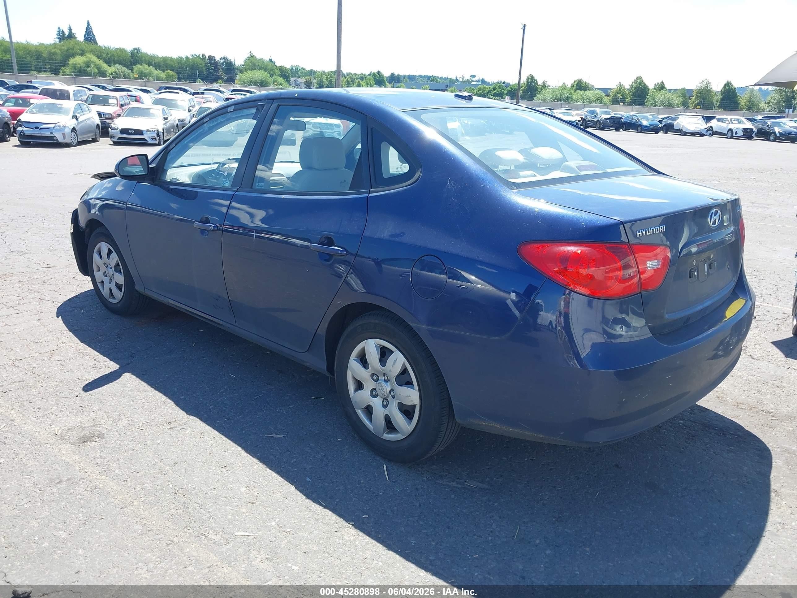 2009 Hyundai Elantra Gls Blue vin: KMHDU46D69U634101