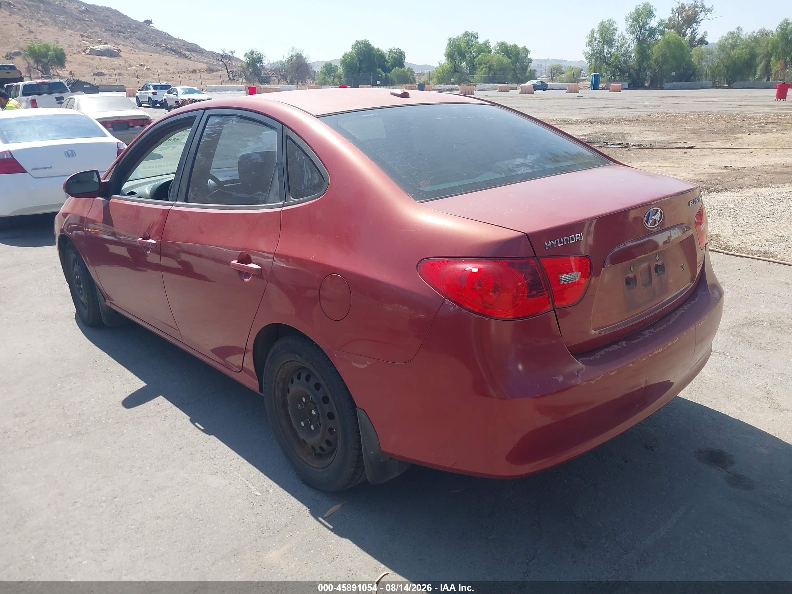 2009 Hyundai Elantra Gls Красный vin: KMHDU46D69U639170