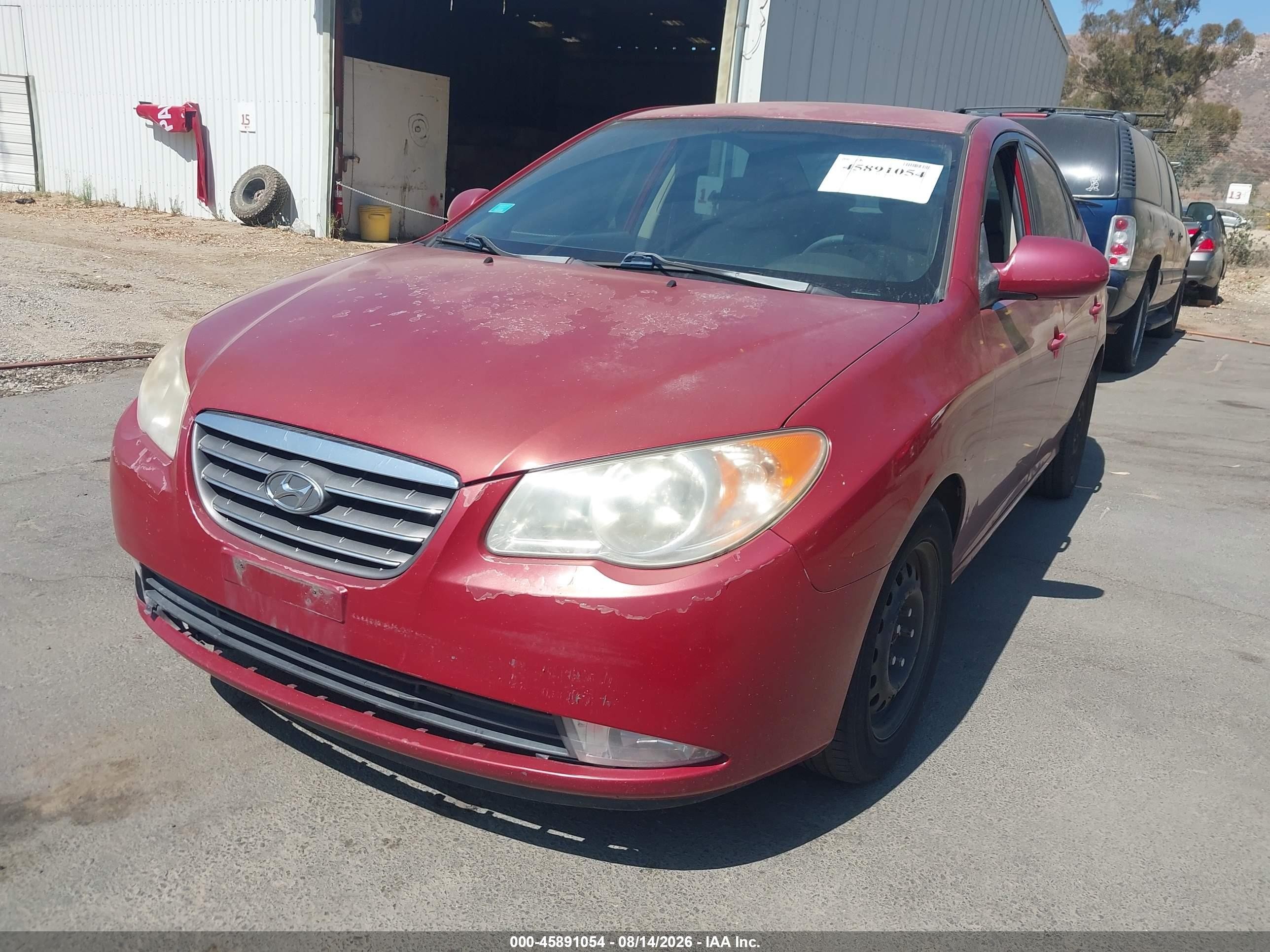 2009 Hyundai Elantra Gls Красный vin: KMHDU46D69U639170