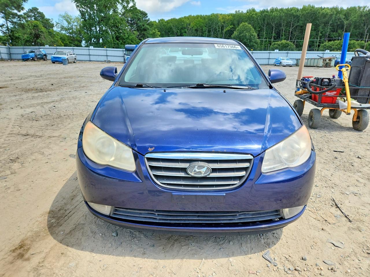 2009 Hyundai Elantra Gls Blue vin: KMHDU46D69U669740