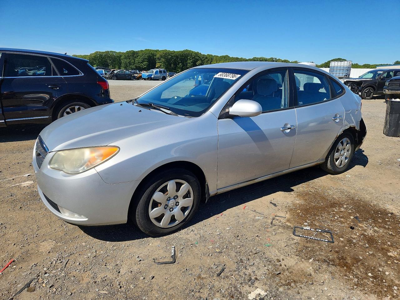 2009 Hyundai Elantra Gls Silver vin: KMHDU46D69U691284