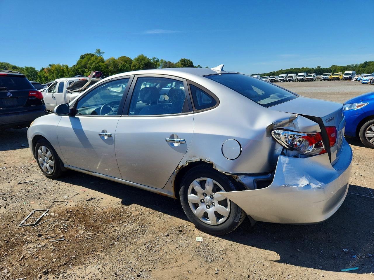 2009 Hyundai Elantra Gls Silver vin: KMHDU46D69U691284