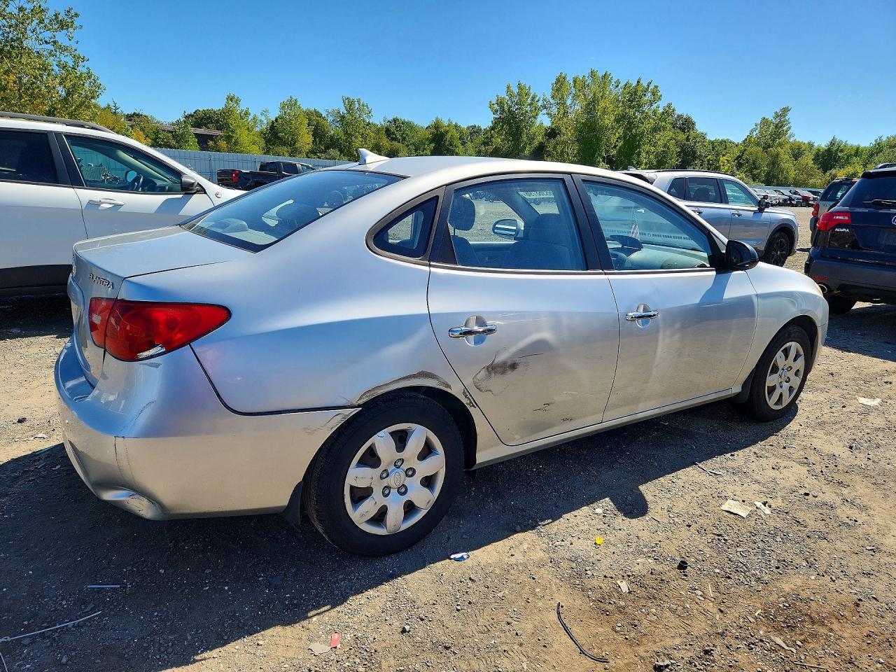 2009 Hyundai Elantra Gls Silver vin: KMHDU46D69U691284