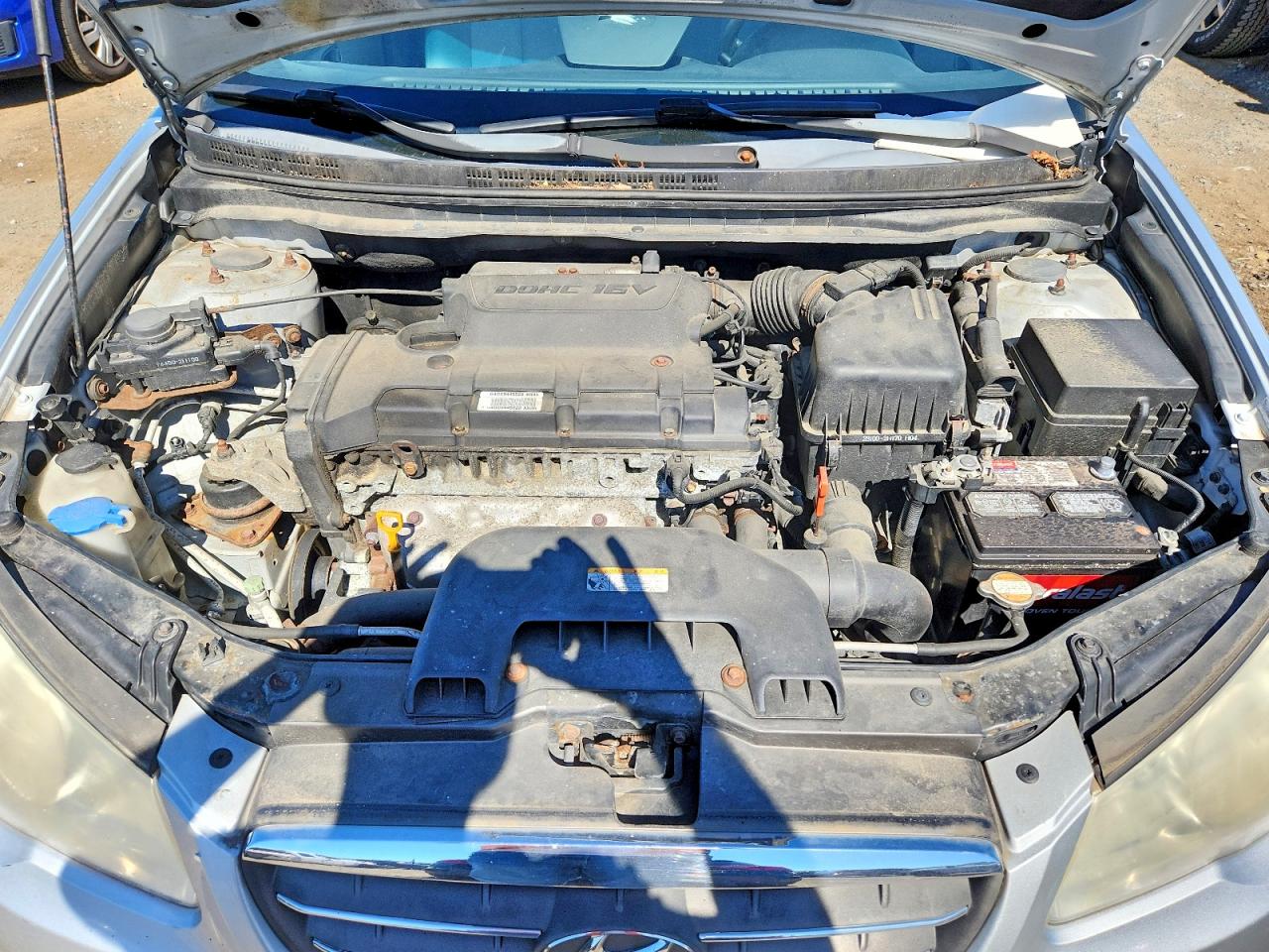 2009 Hyundai Elantra Gls Silver vin: KMHDU46D69U691284