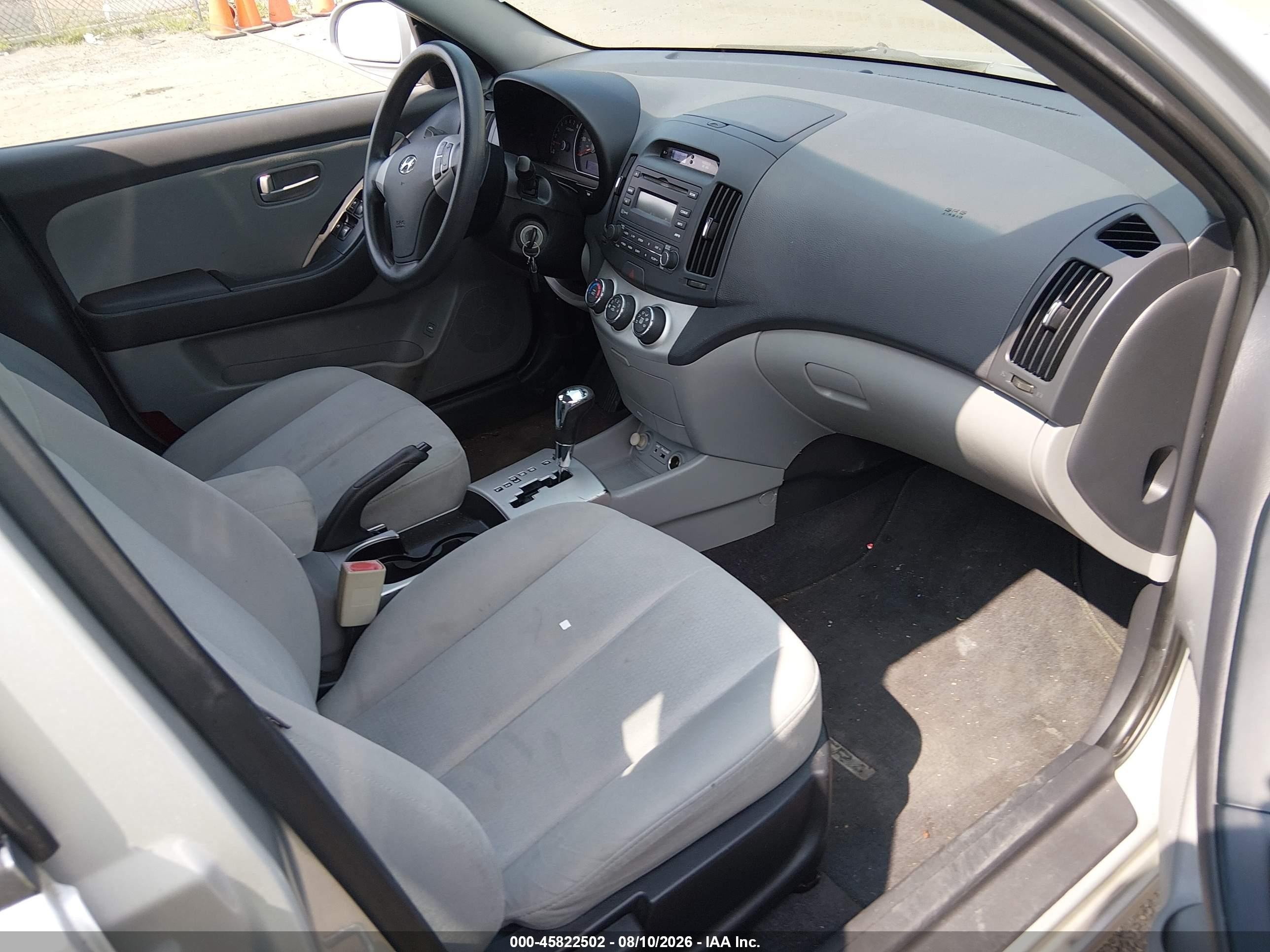 2009 Hyundai Elantra Gls Silver vin: KMHDU46D69U716054