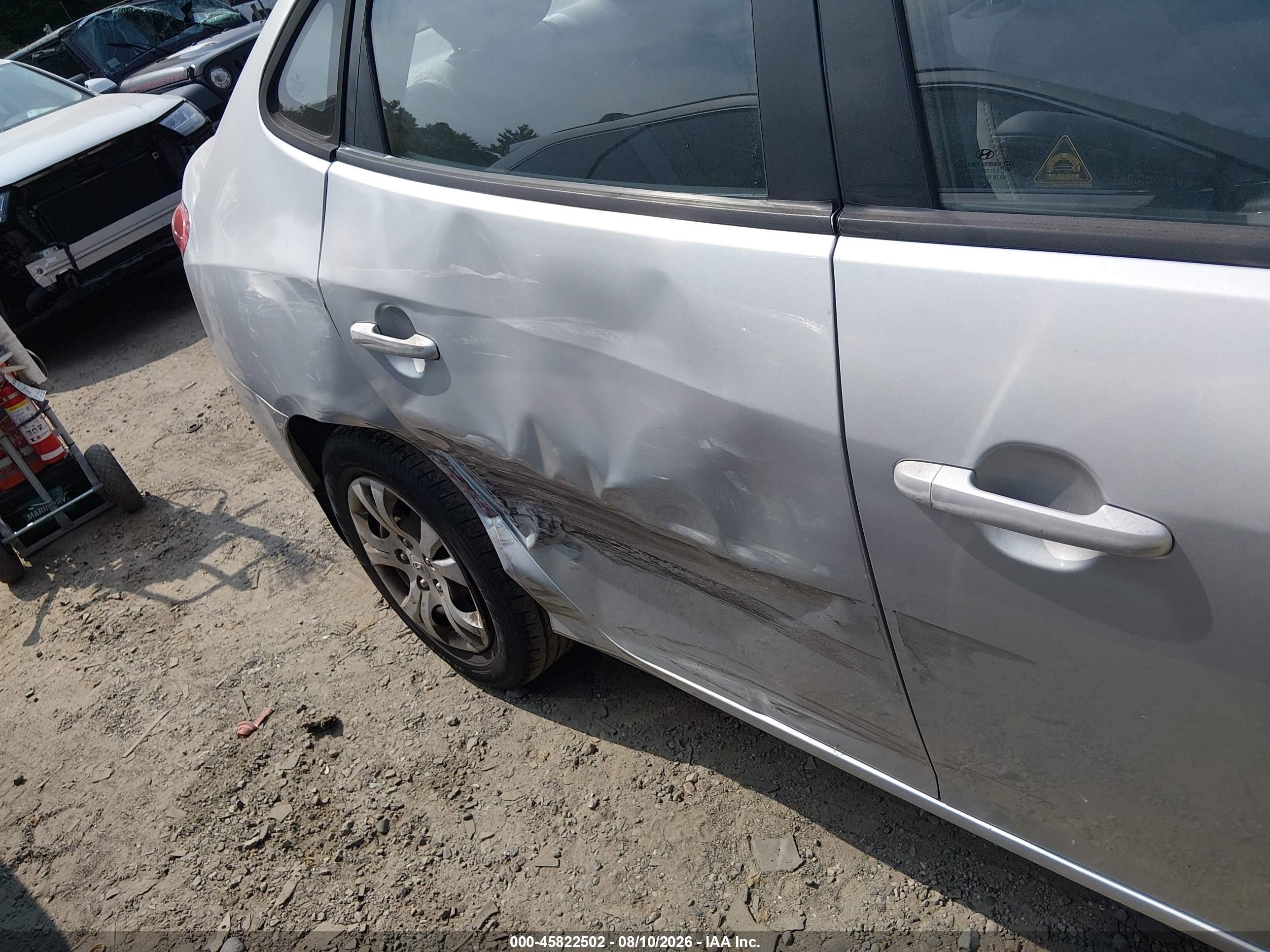 2009 Hyundai Elantra Gls Silver vin: KMHDU46D69U716054