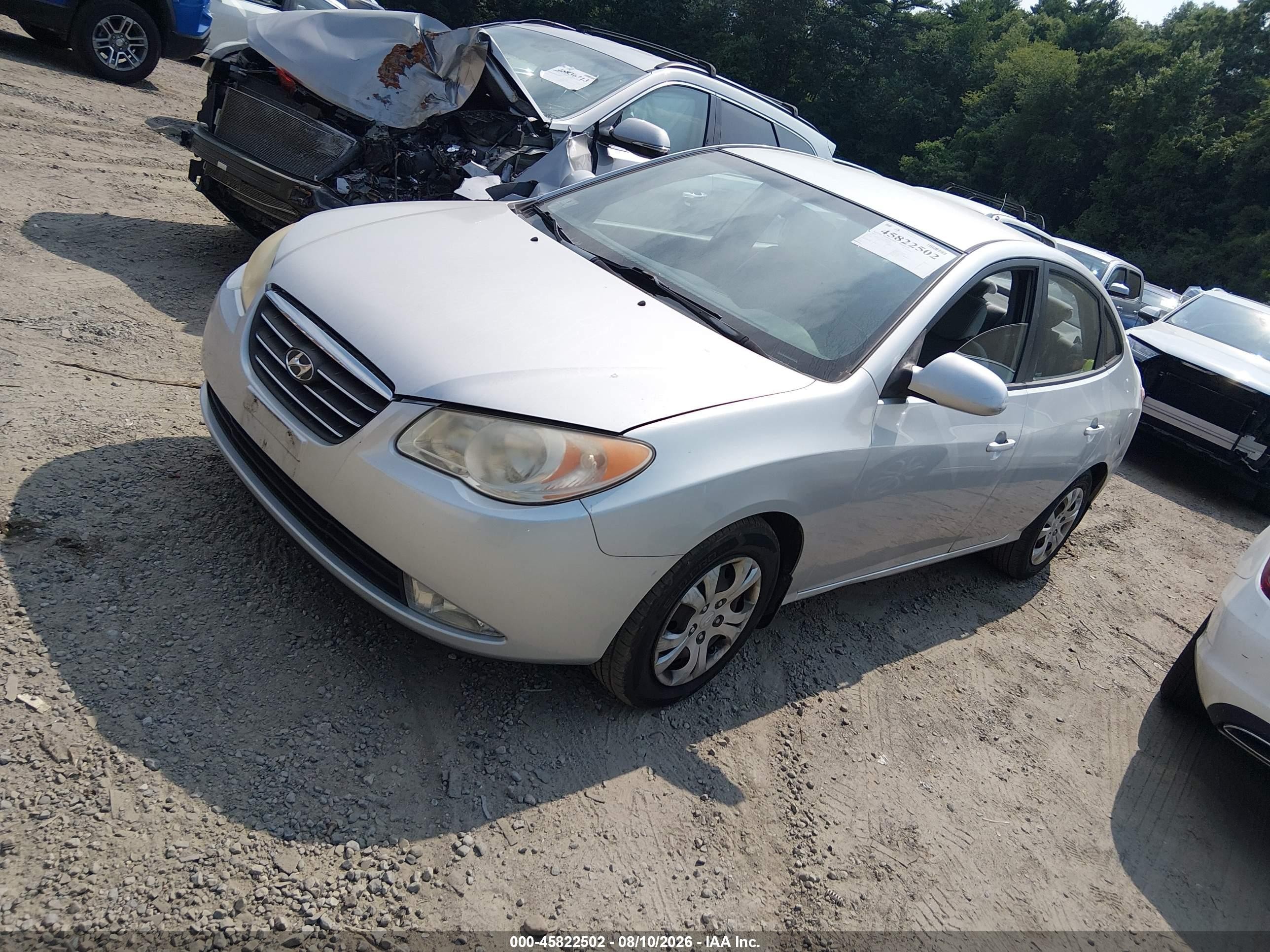 2009 Hyundai Elantra Gls Silver vin: KMHDU46D69U716054