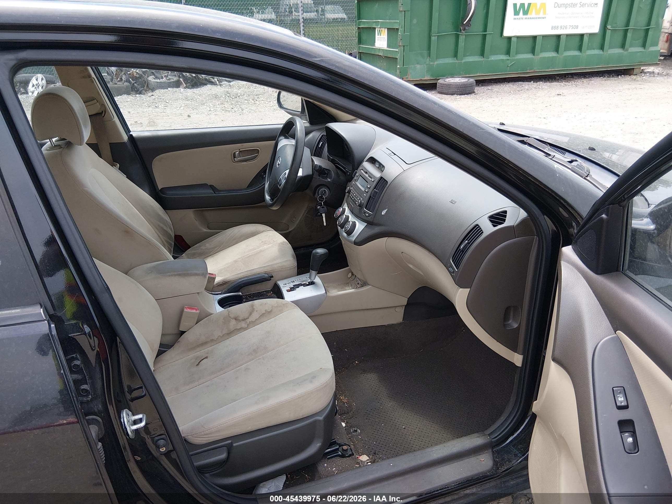 2009 Hyundai Elantra Gls Black vin: KMHDU46D69U803422