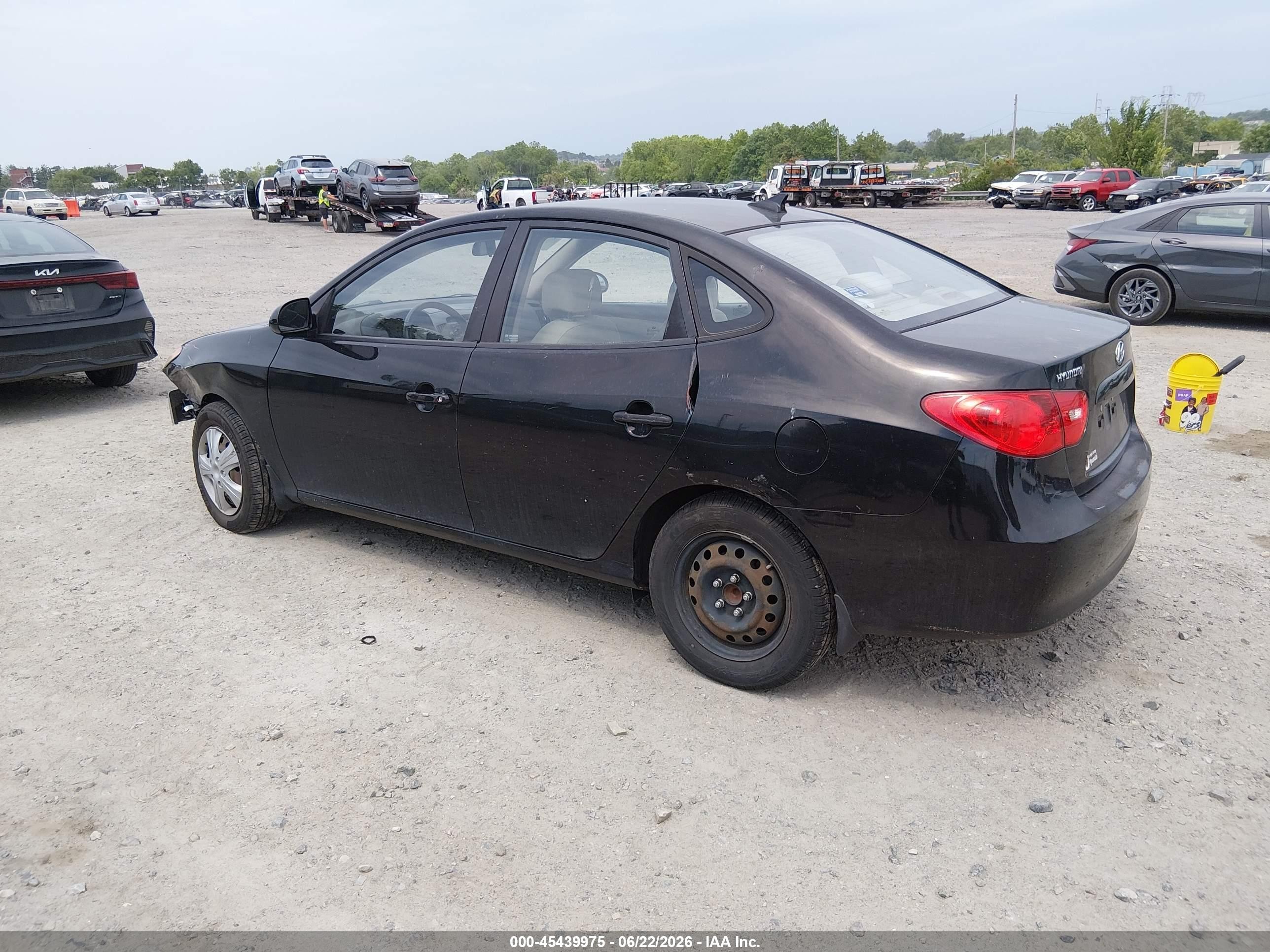 2009 Hyundai Elantra Gls Black vin: KMHDU46D69U803422