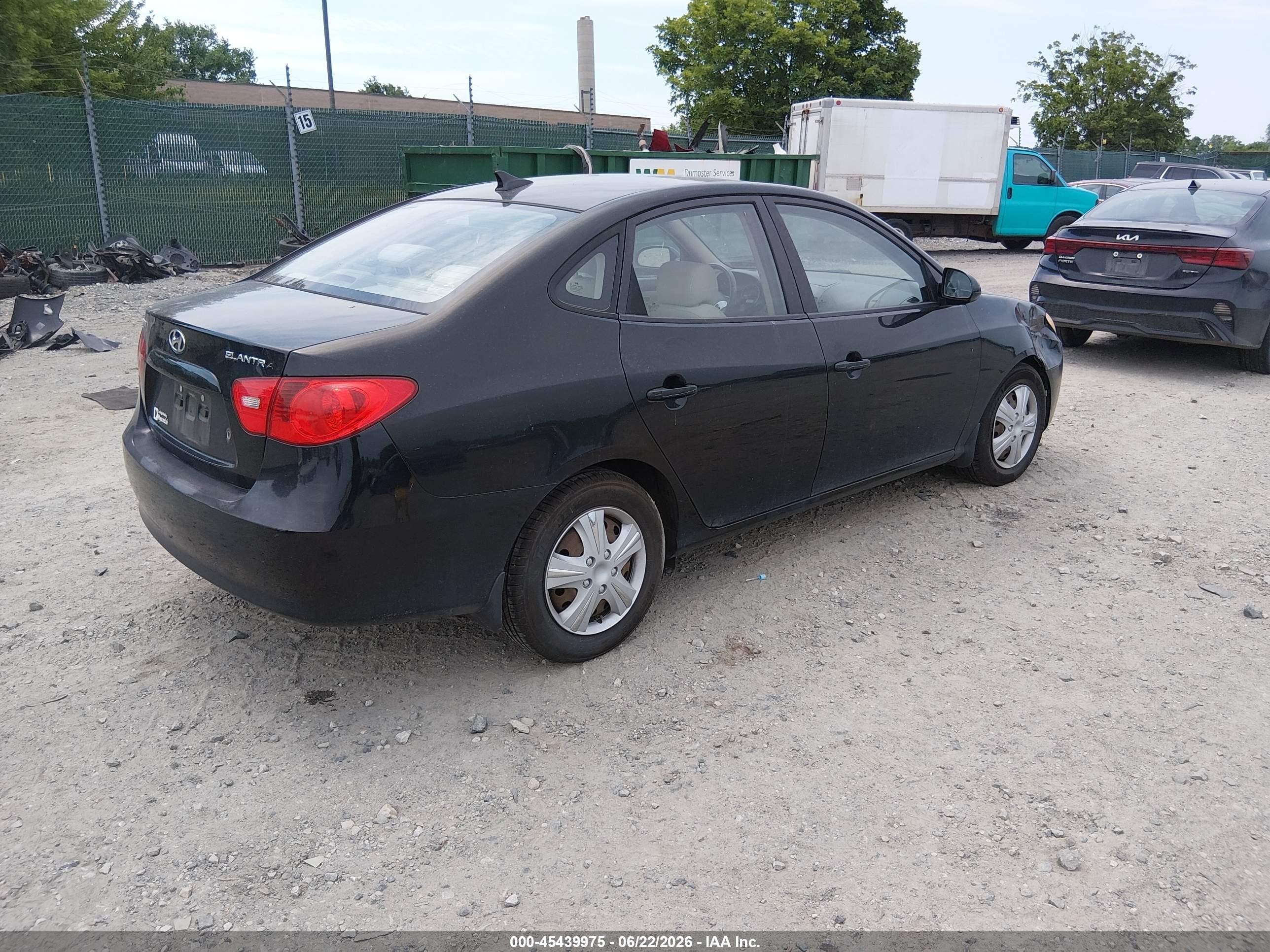 2009 Hyundai Elantra Gls Black vin: KMHDU46D69U803422