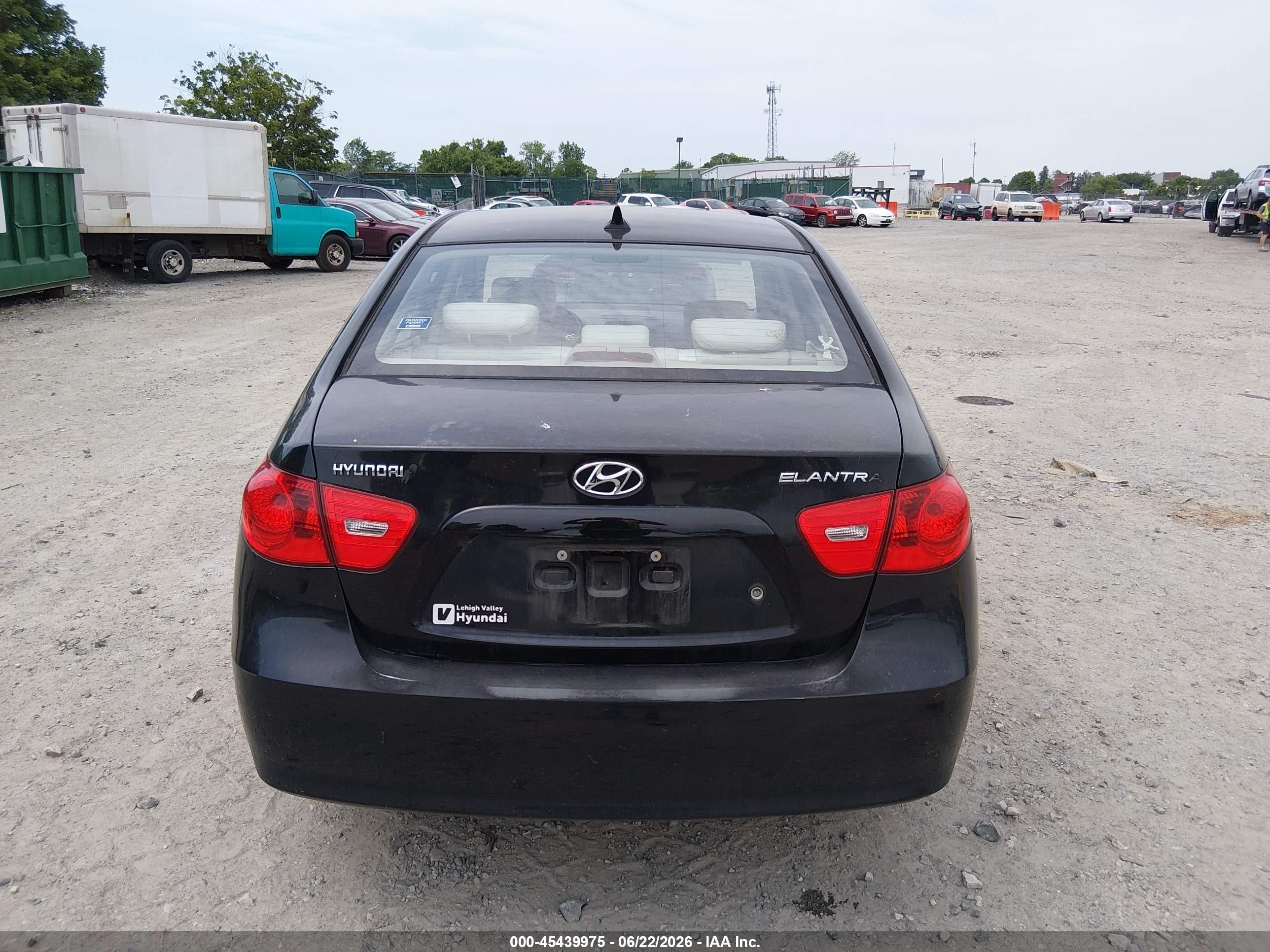 2009 Hyundai Elantra Gls Black vin: KMHDU46D69U803422