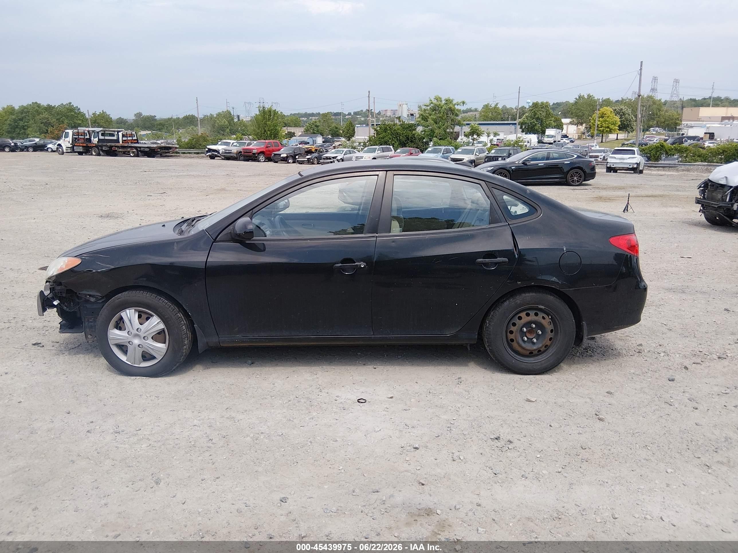 2009 Hyundai Elantra Gls Black vin: KMHDU46D69U803422