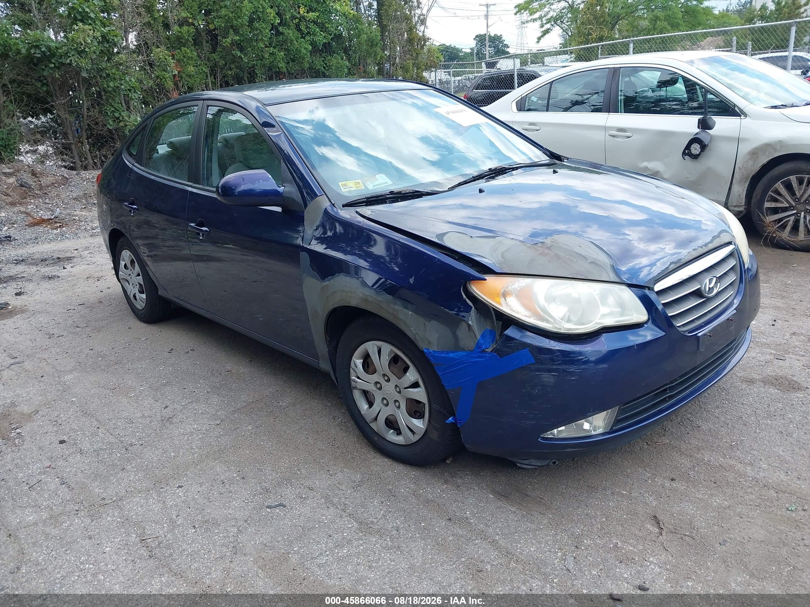 2009 Hyundai Elantra Gls Blue vin: KMHDU46D69U815716