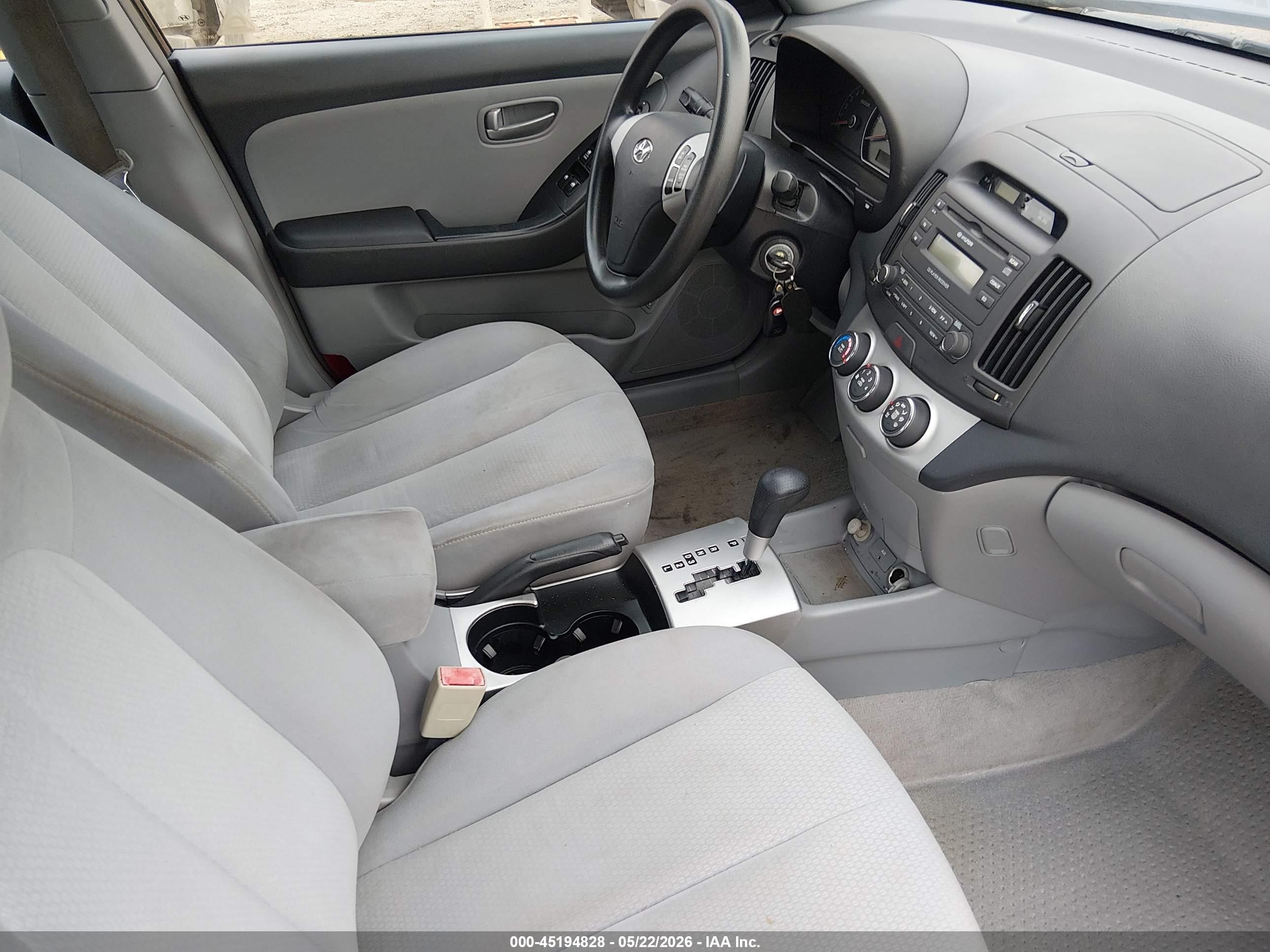 2007 Hyundai Elantra Gls/limited/se Gray vin: KMHDU46D77U087952