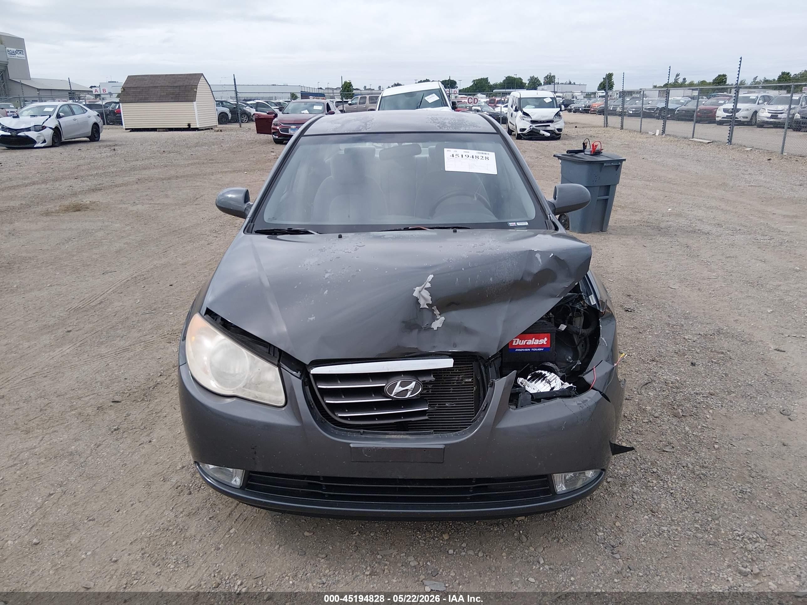 2007 Hyundai Elantra Gls/limited/se Gray vin: KMHDU46D77U087952