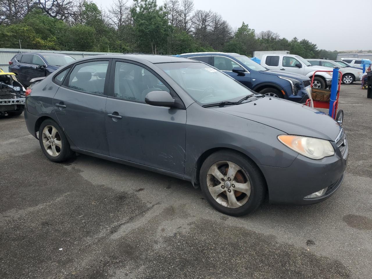 2007 Hyundai Elantra Gls Gray vin: KMHDU46D77U102403