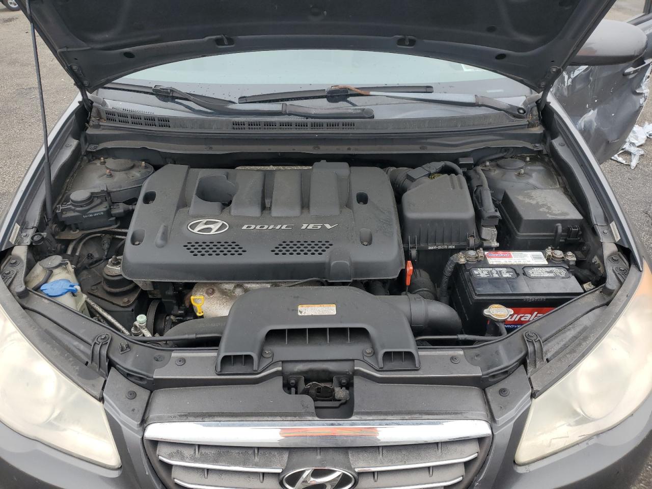 2007 Hyundai Elantra Gls Gray vin: KMHDU46D77U102403