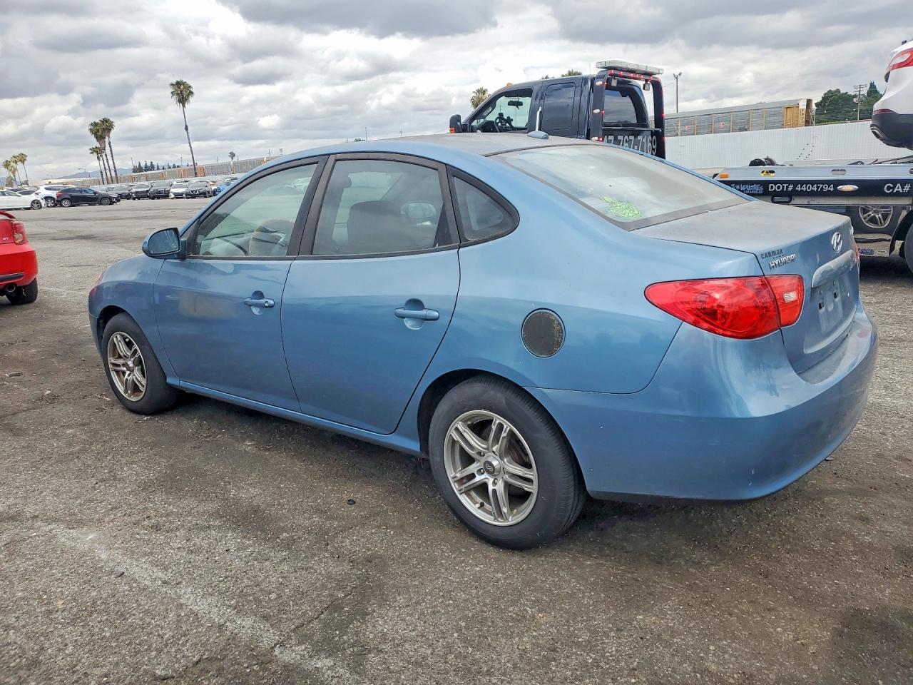 2007 Hyundai Elantra Gls Blue vin: KMHDU46D77U142383