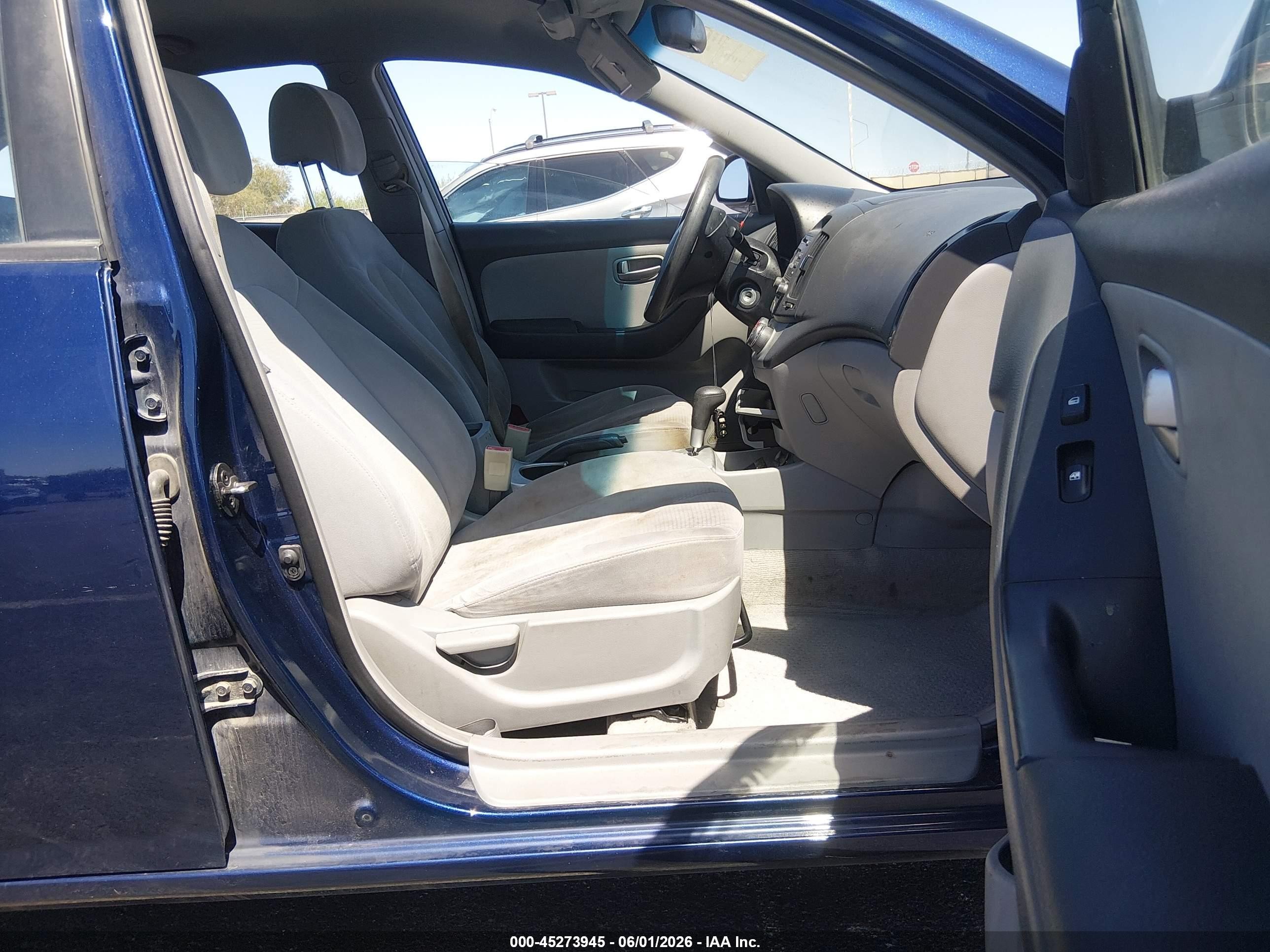 2007 Hyundai Elantra Gls/limited/se Blue vin: KMHDU46D77U144683