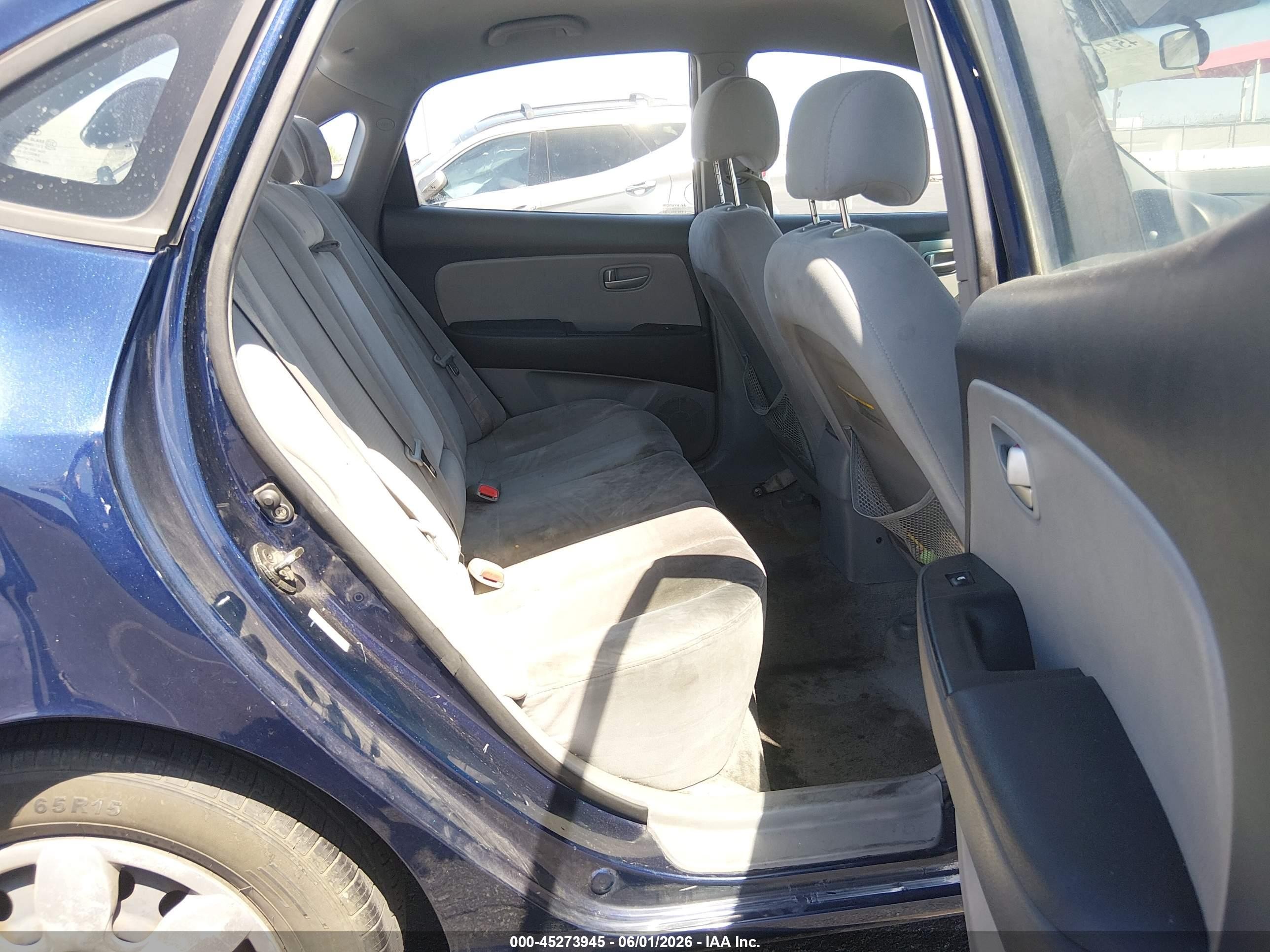 2007 Hyundai Elantra Gls/limited/se Blue vin: KMHDU46D77U144683