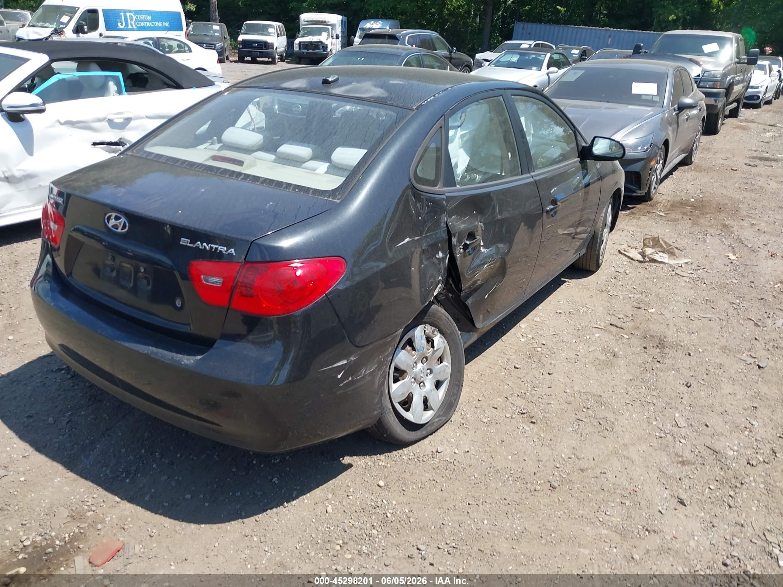 2007 Hyundai Elantra Gls/limited/se Черный vin: KMHDU46D77U191034