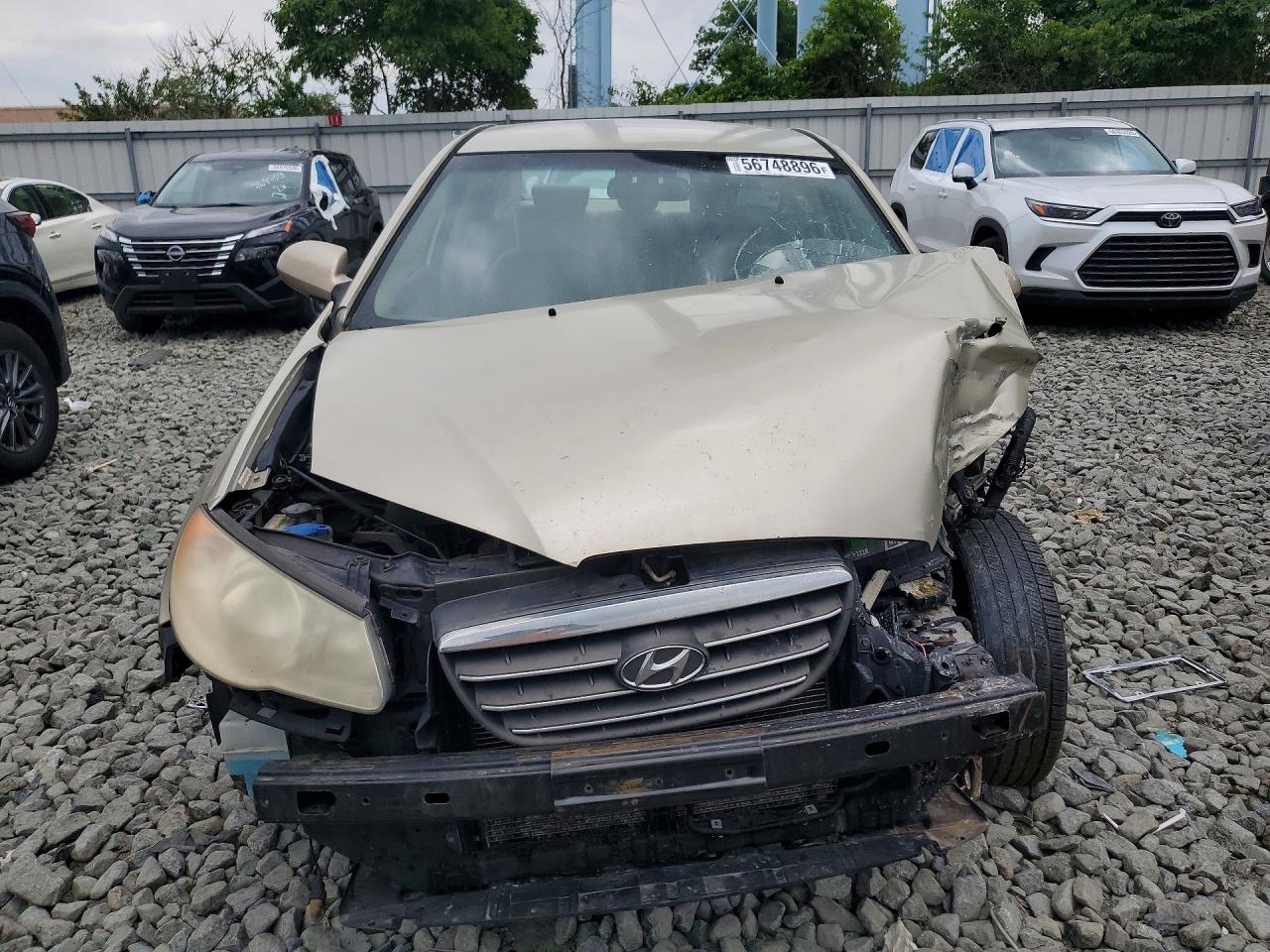 2007 Hyundai Elantra Tan vin: KMHDU46D77U195102