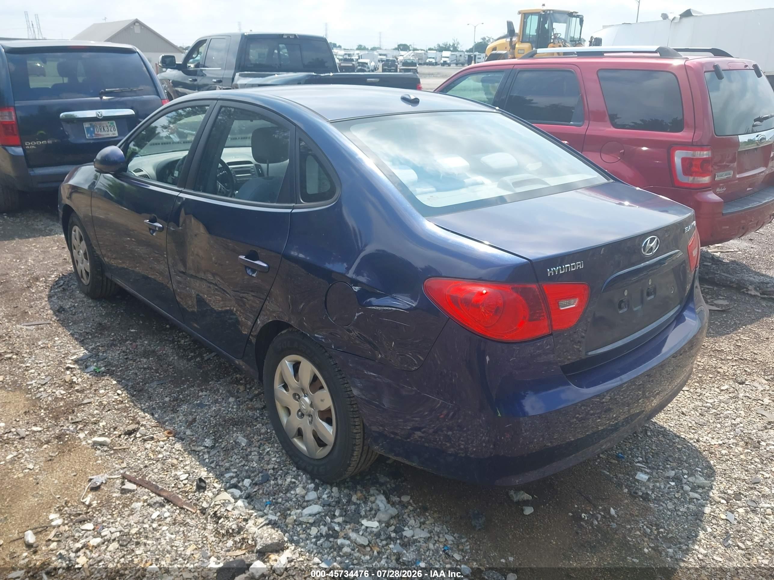 2008 Hyundai Elantra Gls/se Dark Blue vin: KMHDU46D78U318561