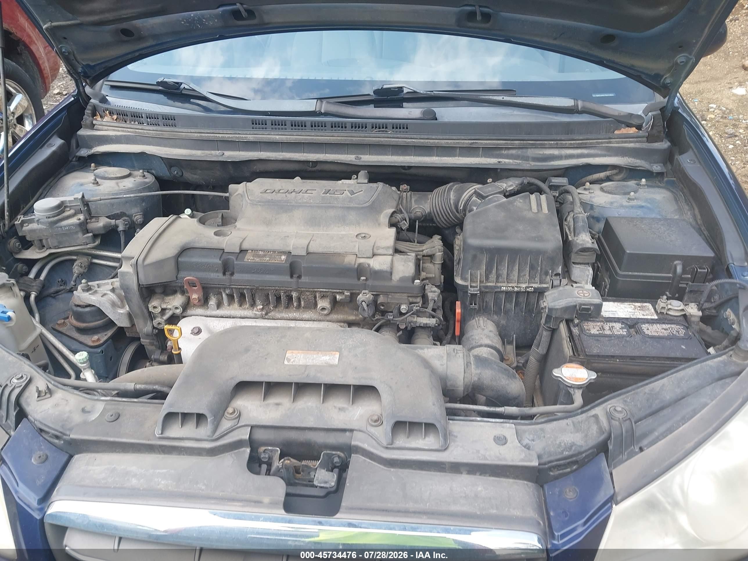 2008 Hyundai Elantra Gls/se Dark Blue vin: KMHDU46D78U318561