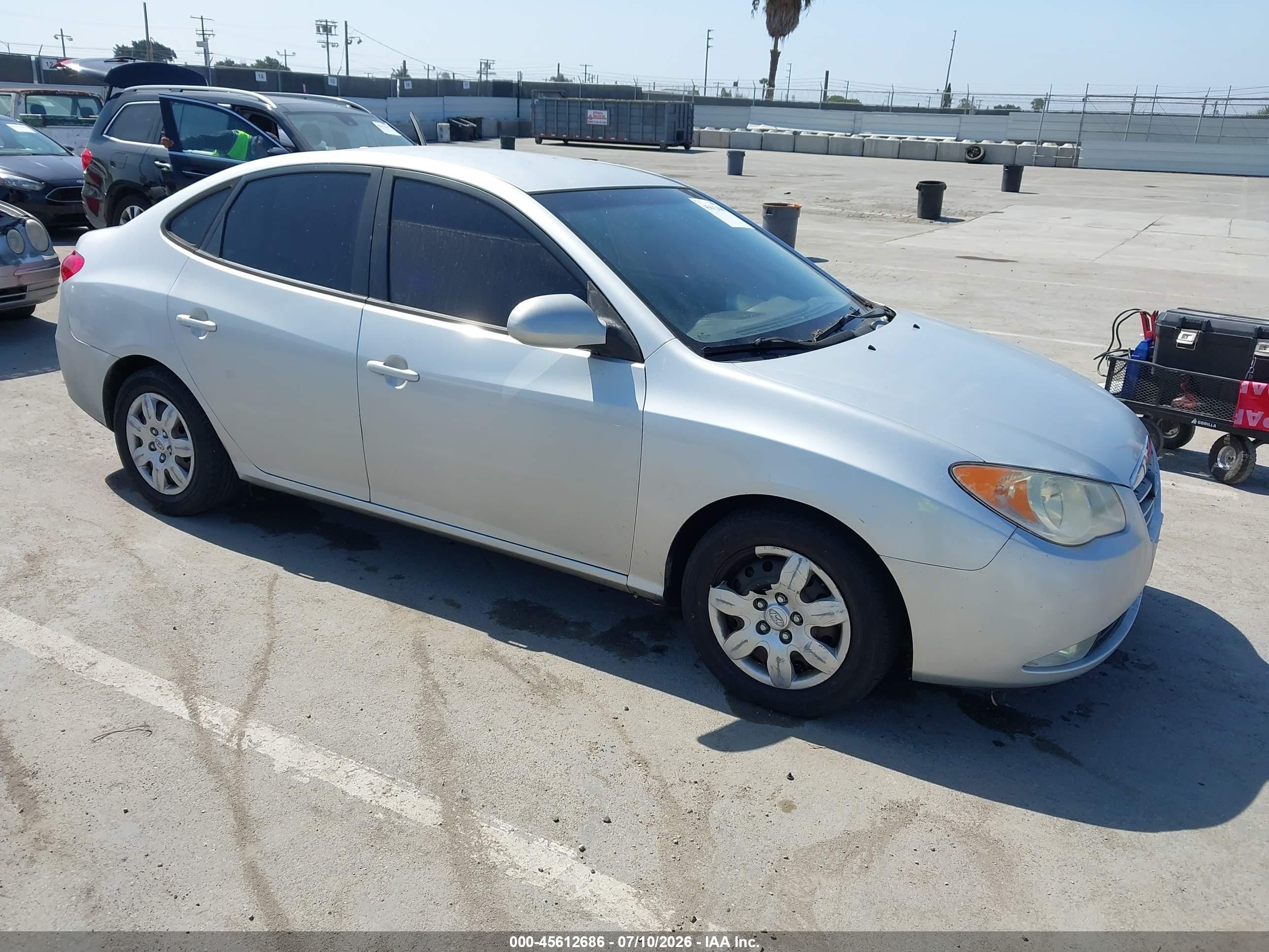 2008 Hyundai Elantra Gls/se Gray vin: KMHDU46D78U339328