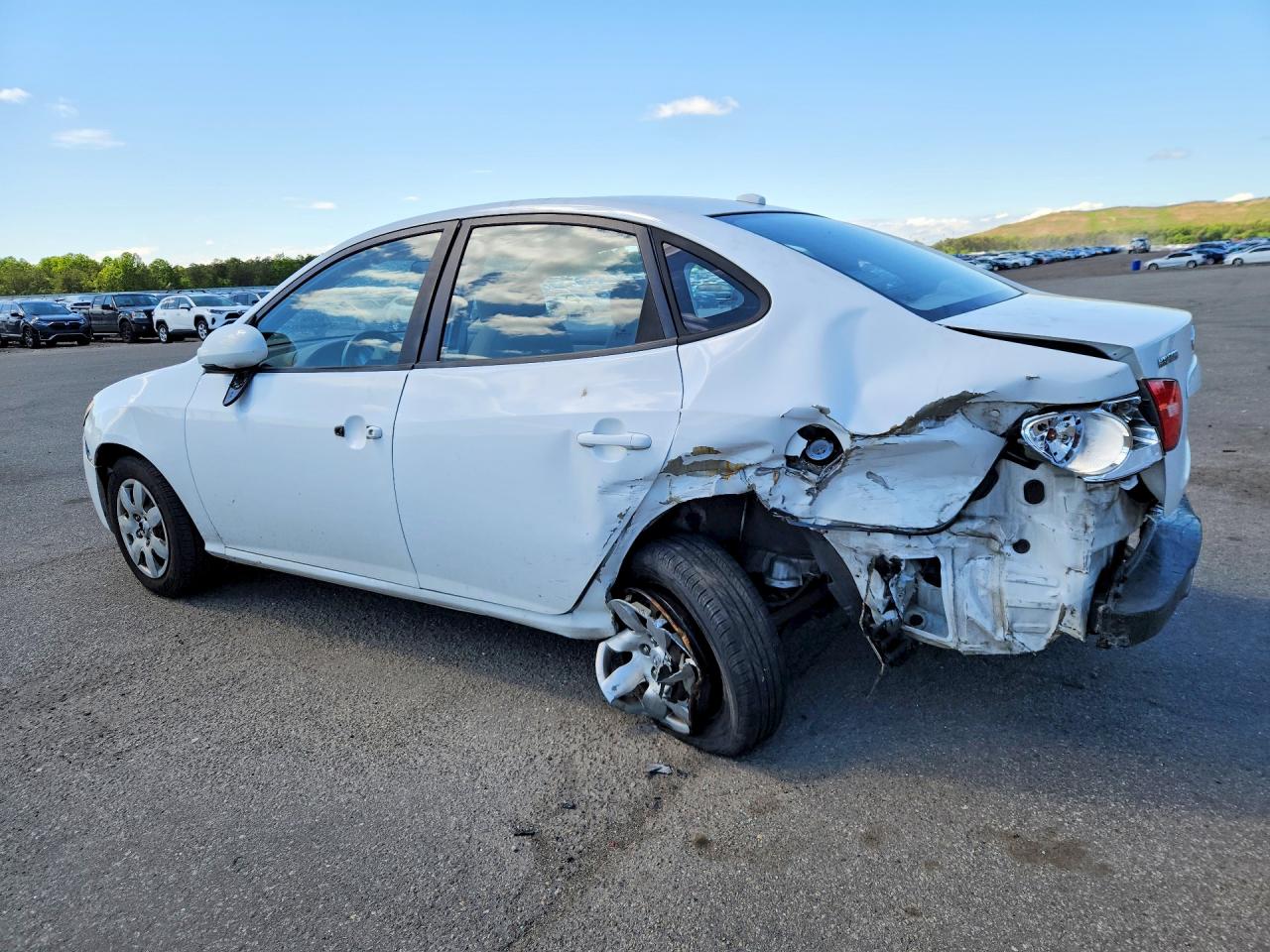 2008 Hyundai Elantra Gls White vin: KMHDU46D78U374211