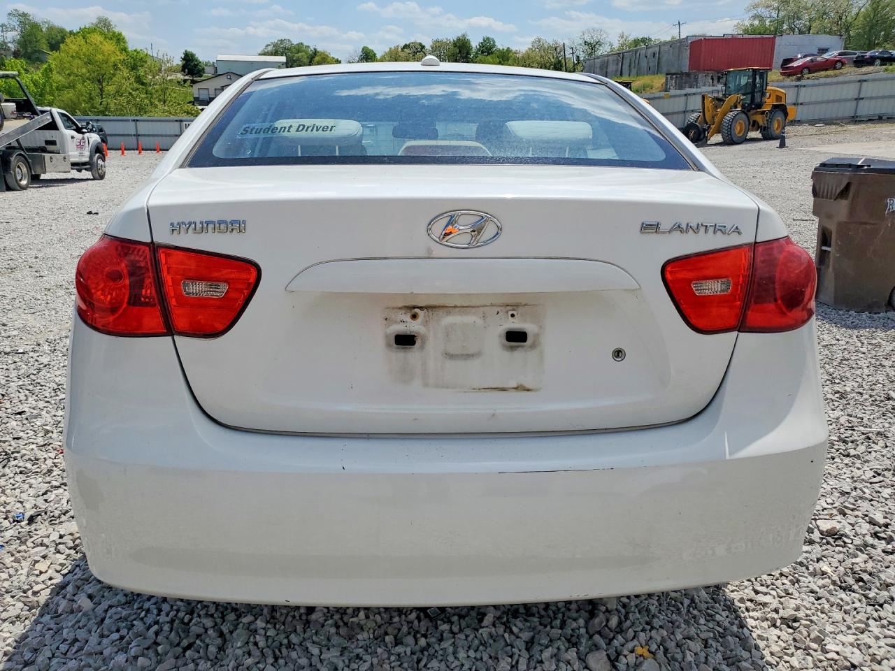 2008 Hyundai Elantra Gls White vin: KMHDU46D78U381093