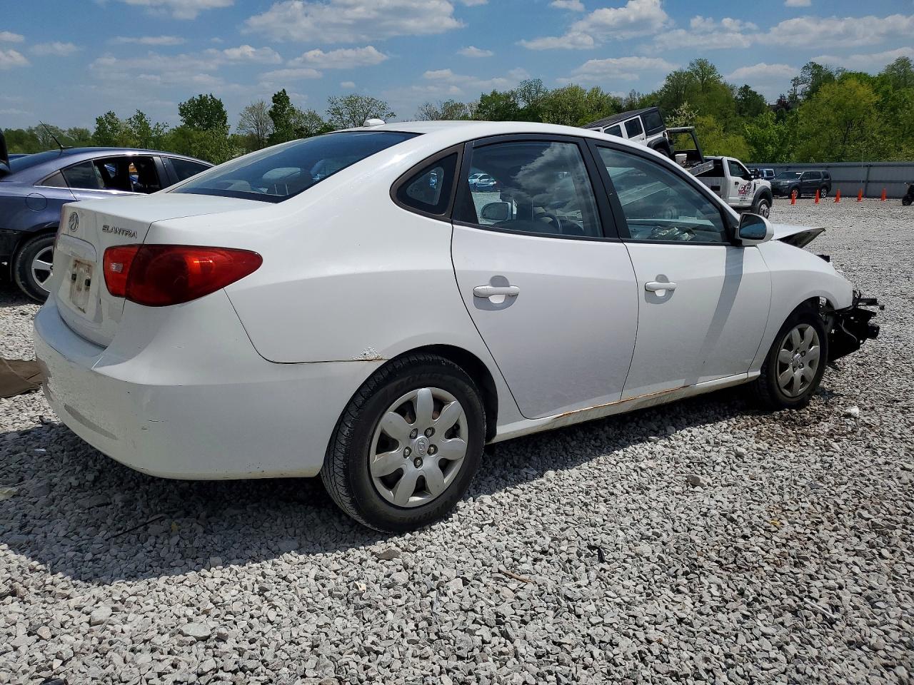 2008 Hyundai Elantra Gls White vin: KMHDU46D78U381093