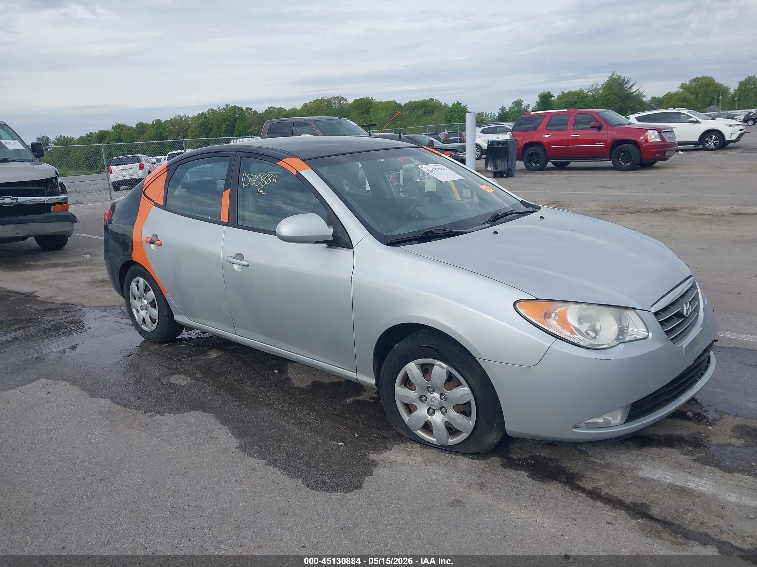 2008 Hyundai Elantra Gls/se Silver vin: KMHDU46D78U402413