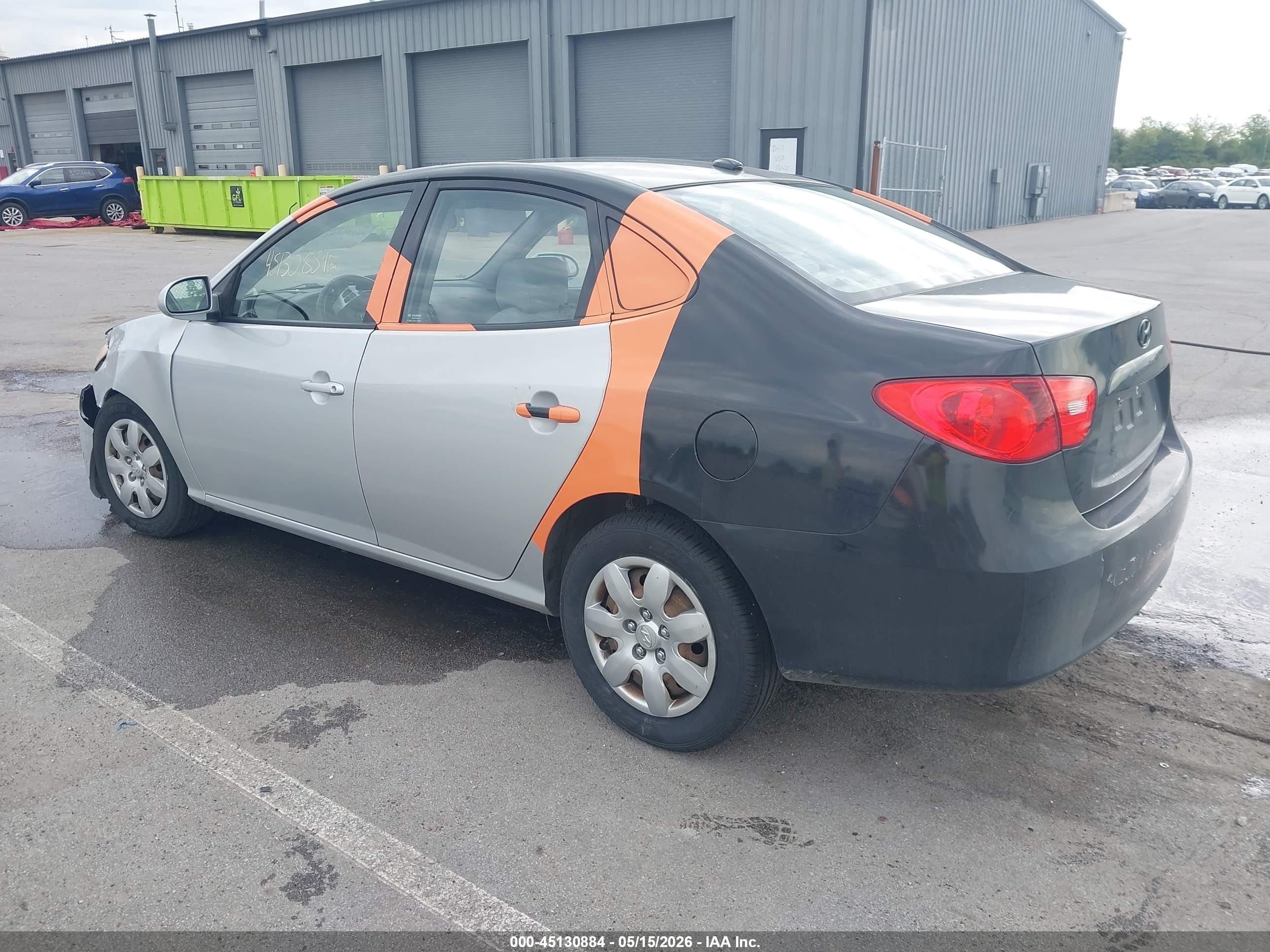 2008 Hyundai Elantra Gls/se Silver vin: KMHDU46D78U402413