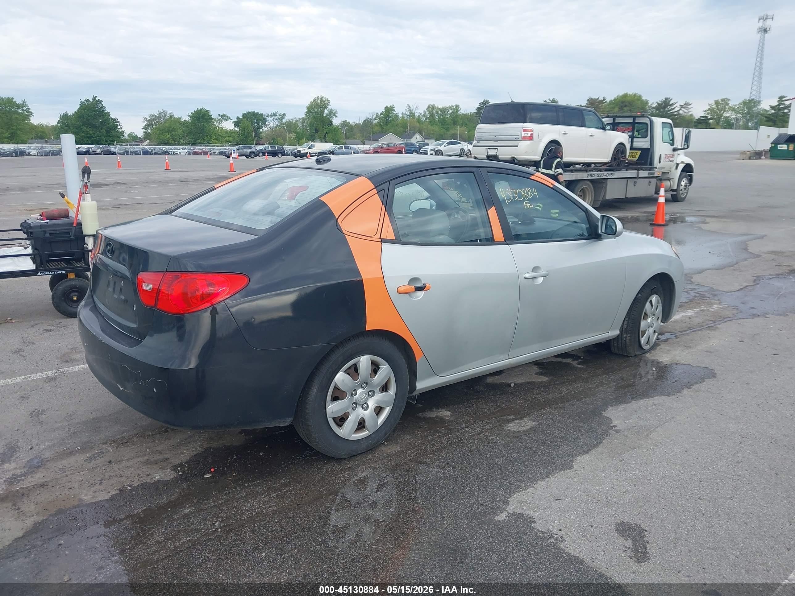 2008 Hyundai Elantra Gls/se Silver vin: KMHDU46D78U402413