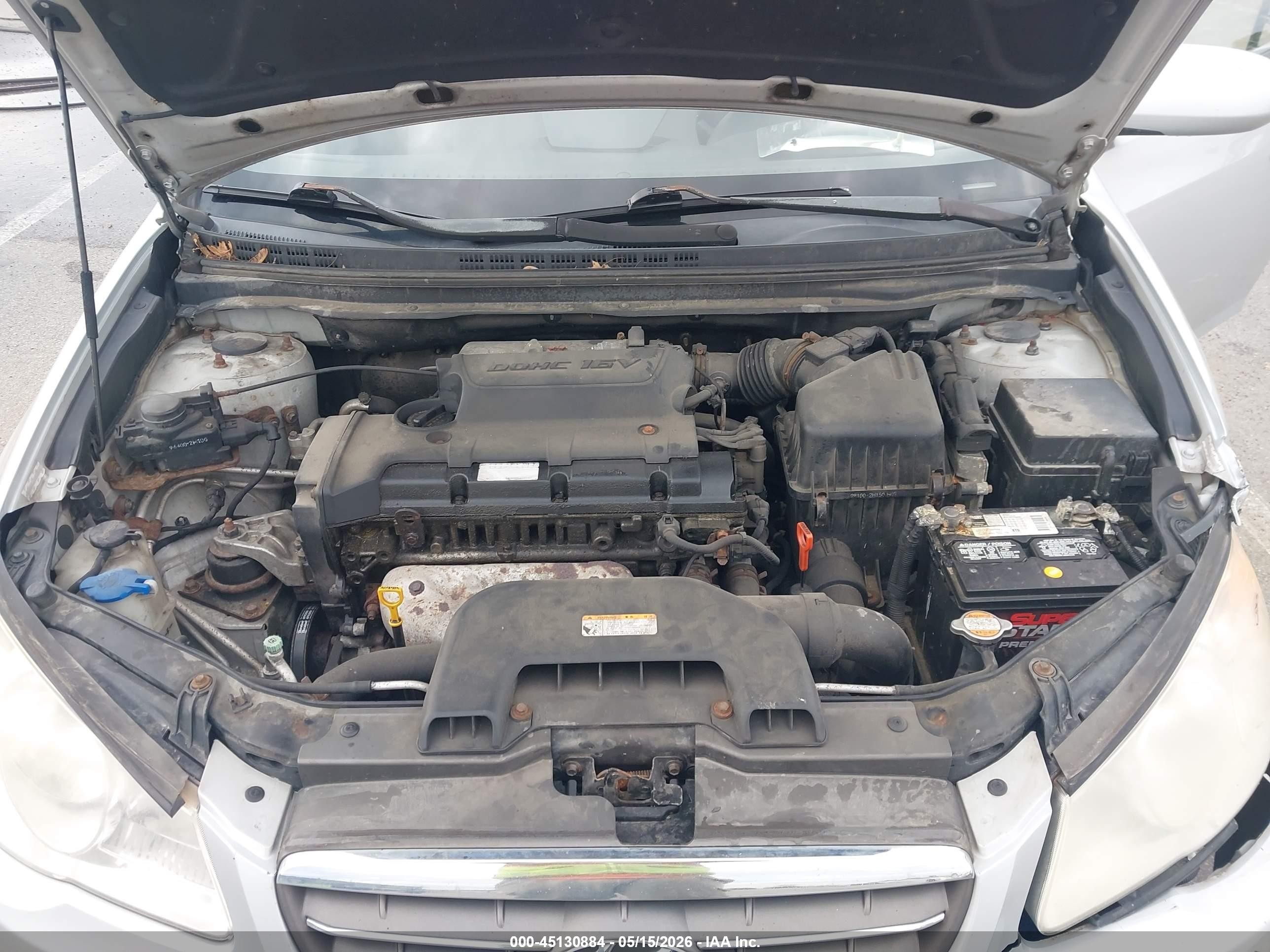 2008 Hyundai Elantra Gls/se Silver vin: KMHDU46D78U402413